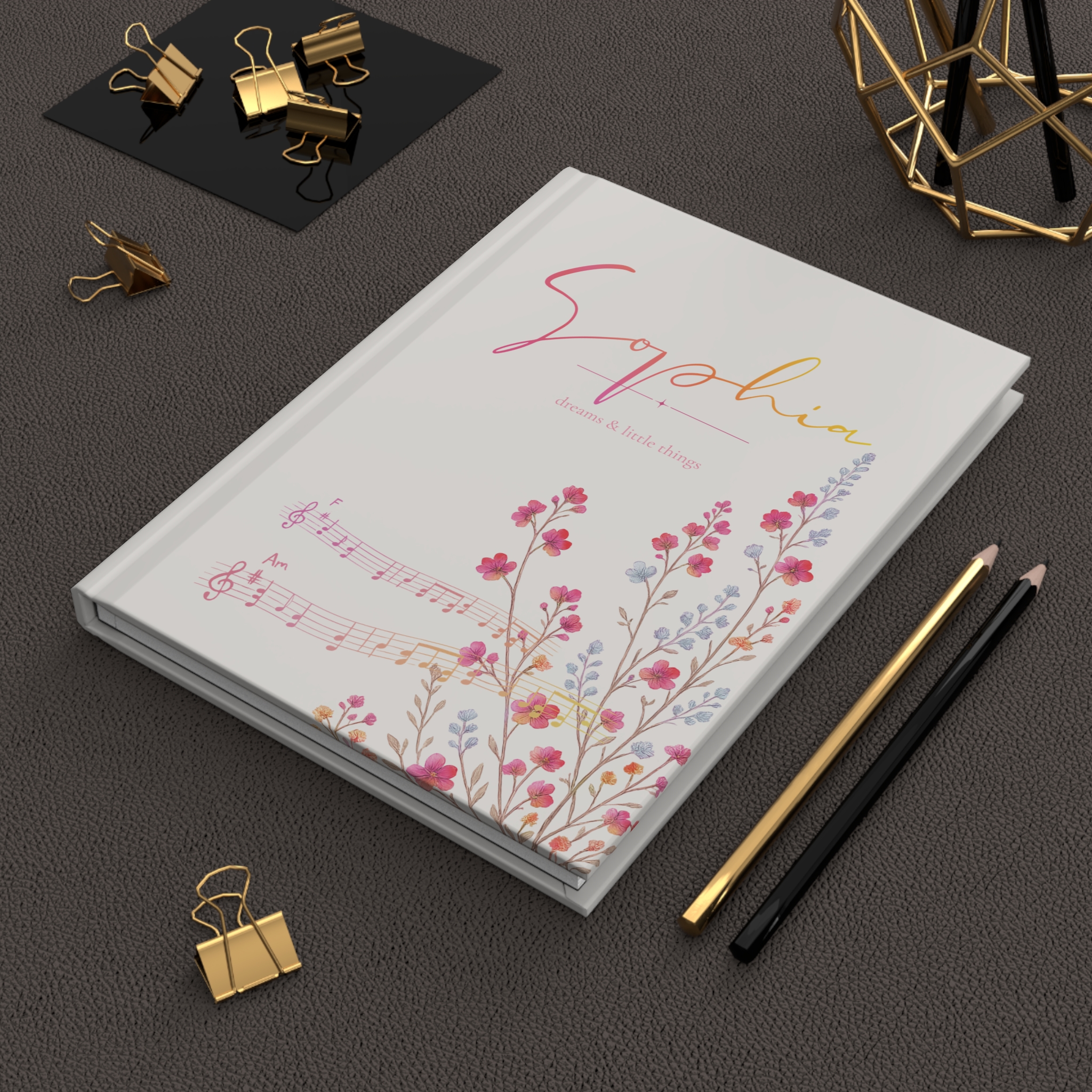 Dreams in Bloom Personalized Journal – Wildflower Confetti