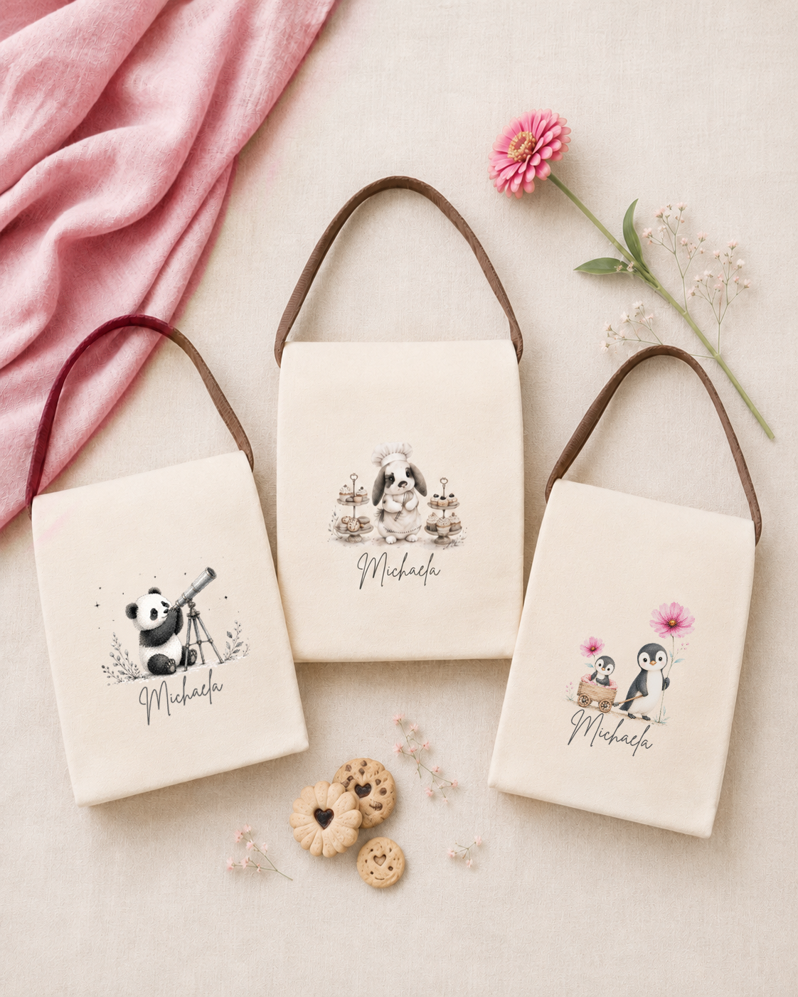 Personalized Animal Lunch Tote – Custom Name & Favorite Colors Personalized Animal Lunch Tote – Custom Name & Favorite Colors