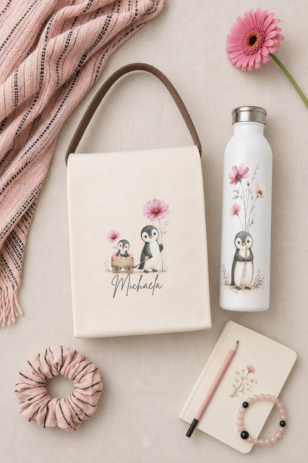 Personalized Animal Name Lunch Set – Water Bottle & Lunch Tote Personalized Animal Name Lunch Set – Water Bottle & Lunch Tote
