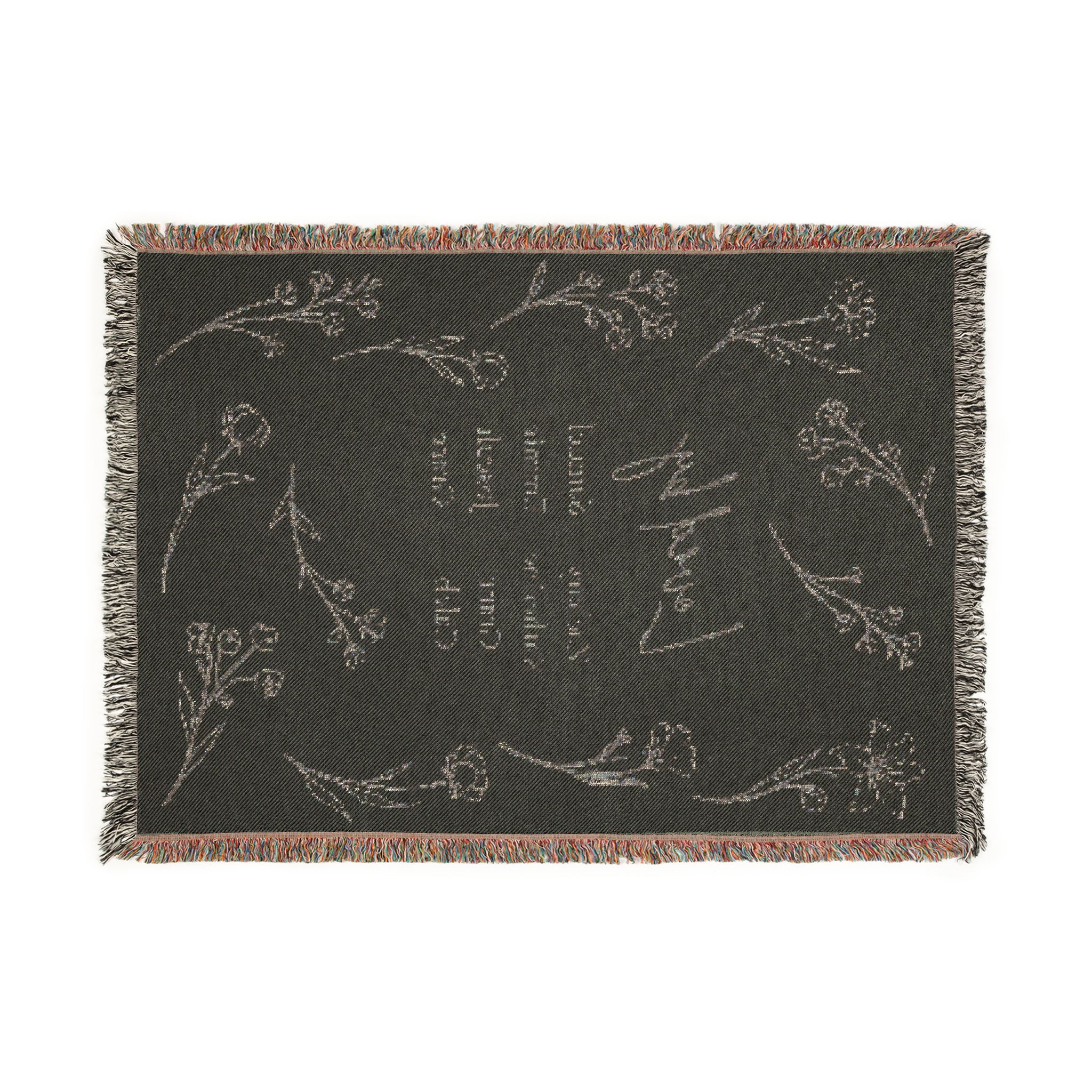 Custom Woven Cotton Throw Blanket – Wildflower Heirloom