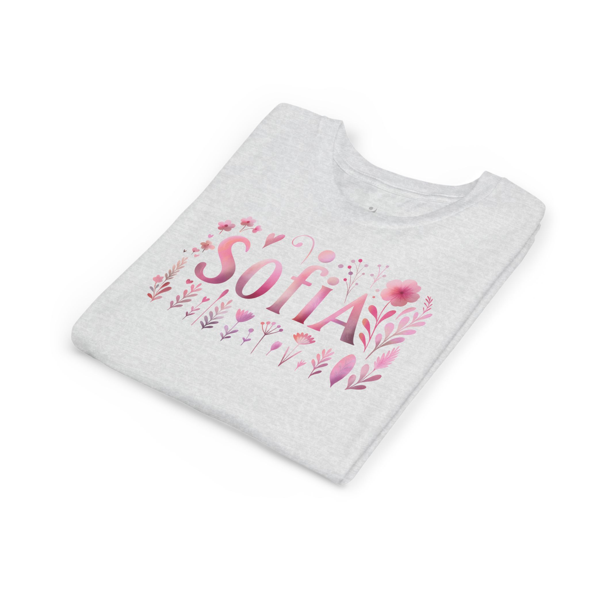 Personalized Wildflower Name Youth T-Shirt – Choose Your Style & Color