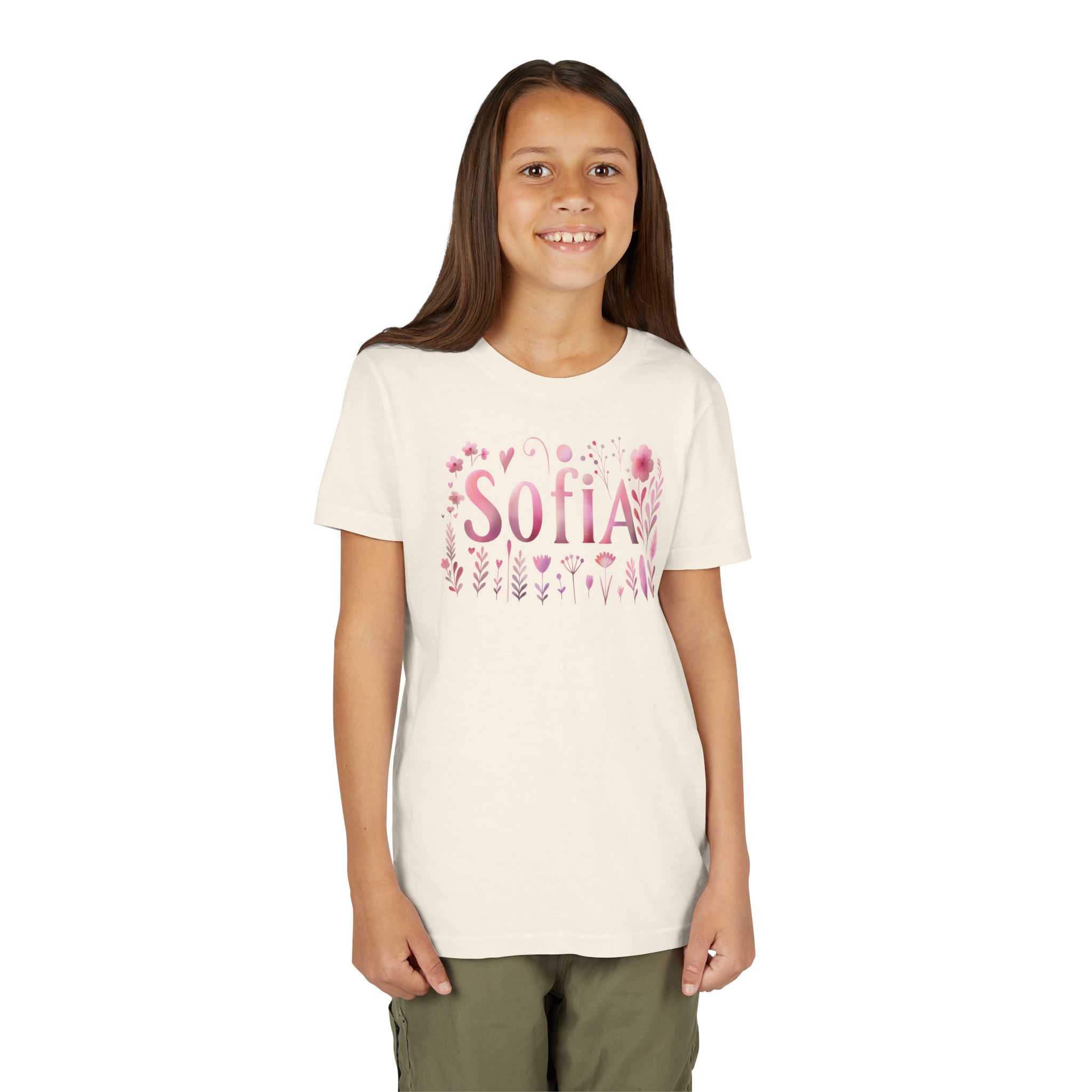 Personalized Wildflower Name Youth T-Shirt – Choose Your Style & Color