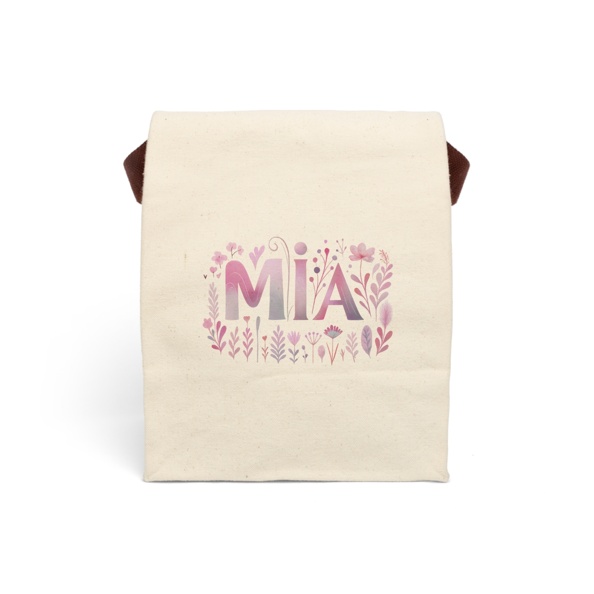 Personalized Wildflower Name Lunch Set – Water Bottle & Lunch Tote