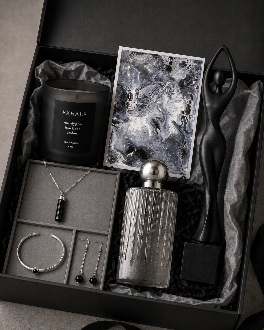 Obsidian Tide Gift Box – A Study in Release, Movement, and Form