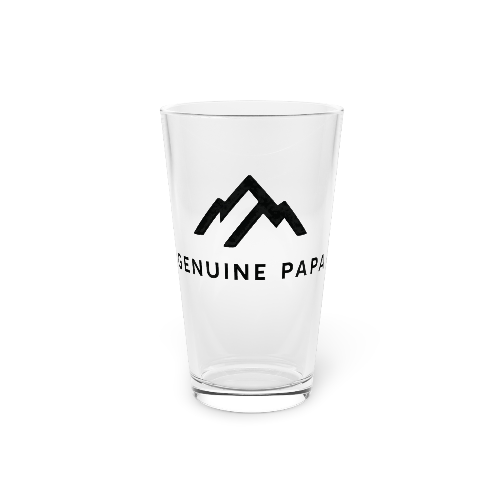 Genuine Papa Pint Glass 16oz