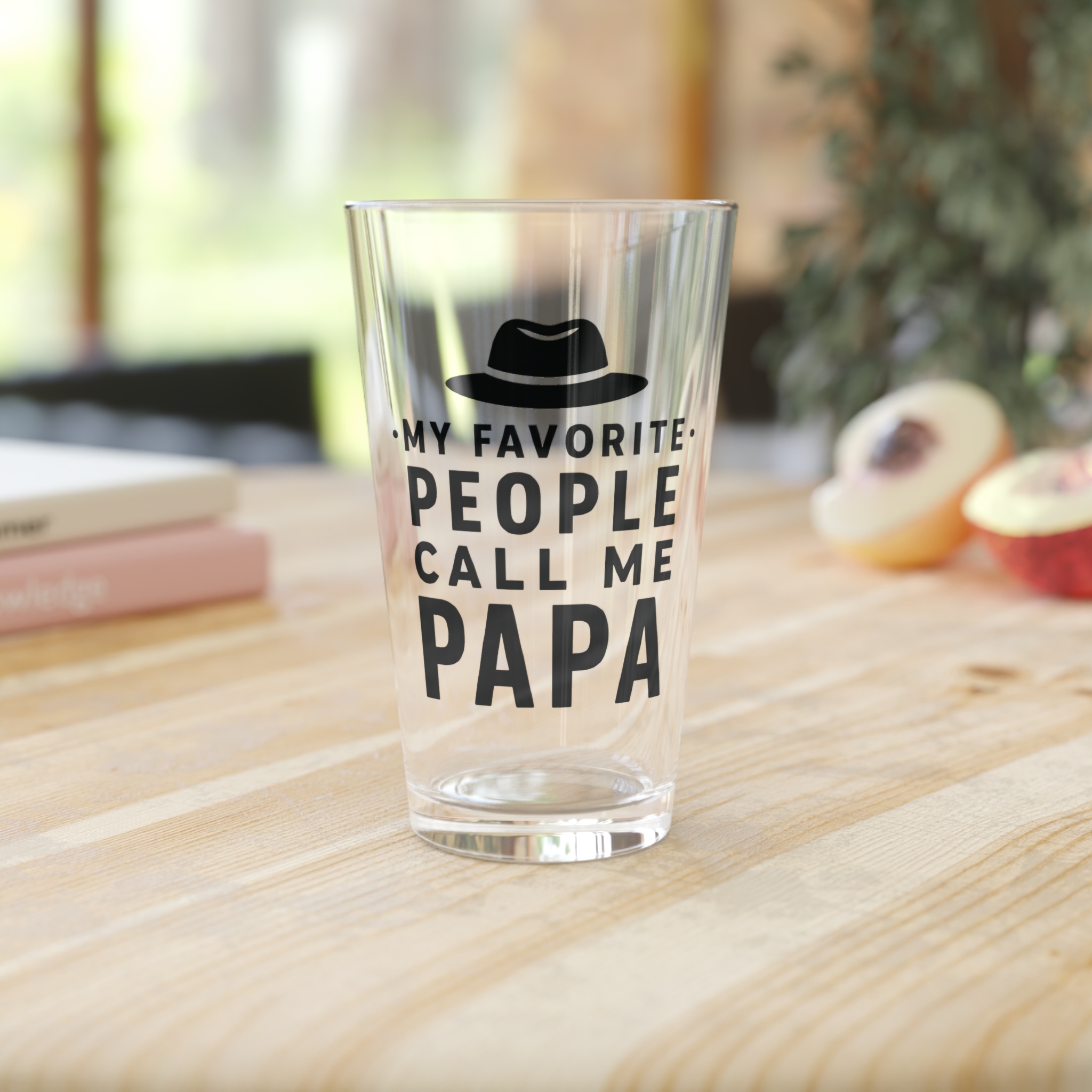 My Favorite People Call Me Papa Pint Glass 16oz