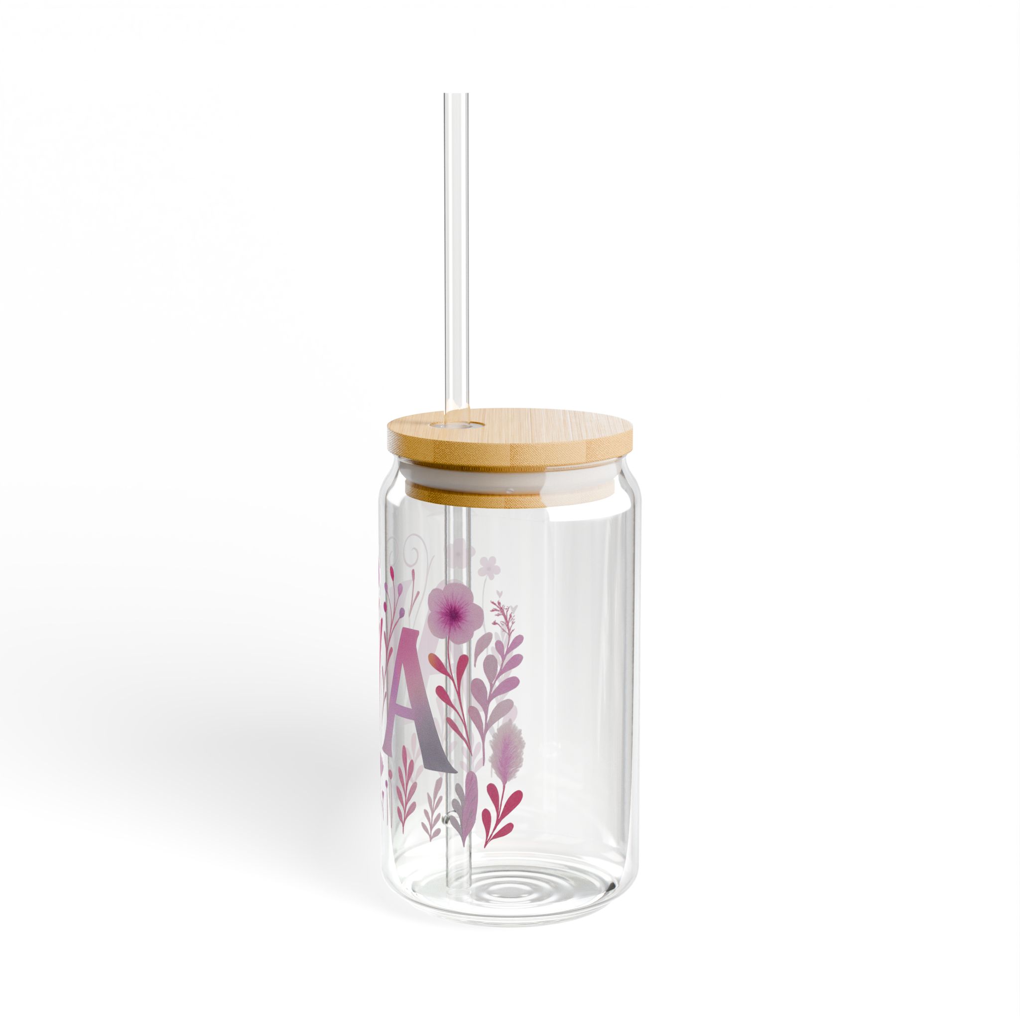 Ava Art Glass Bamboo Tumbler