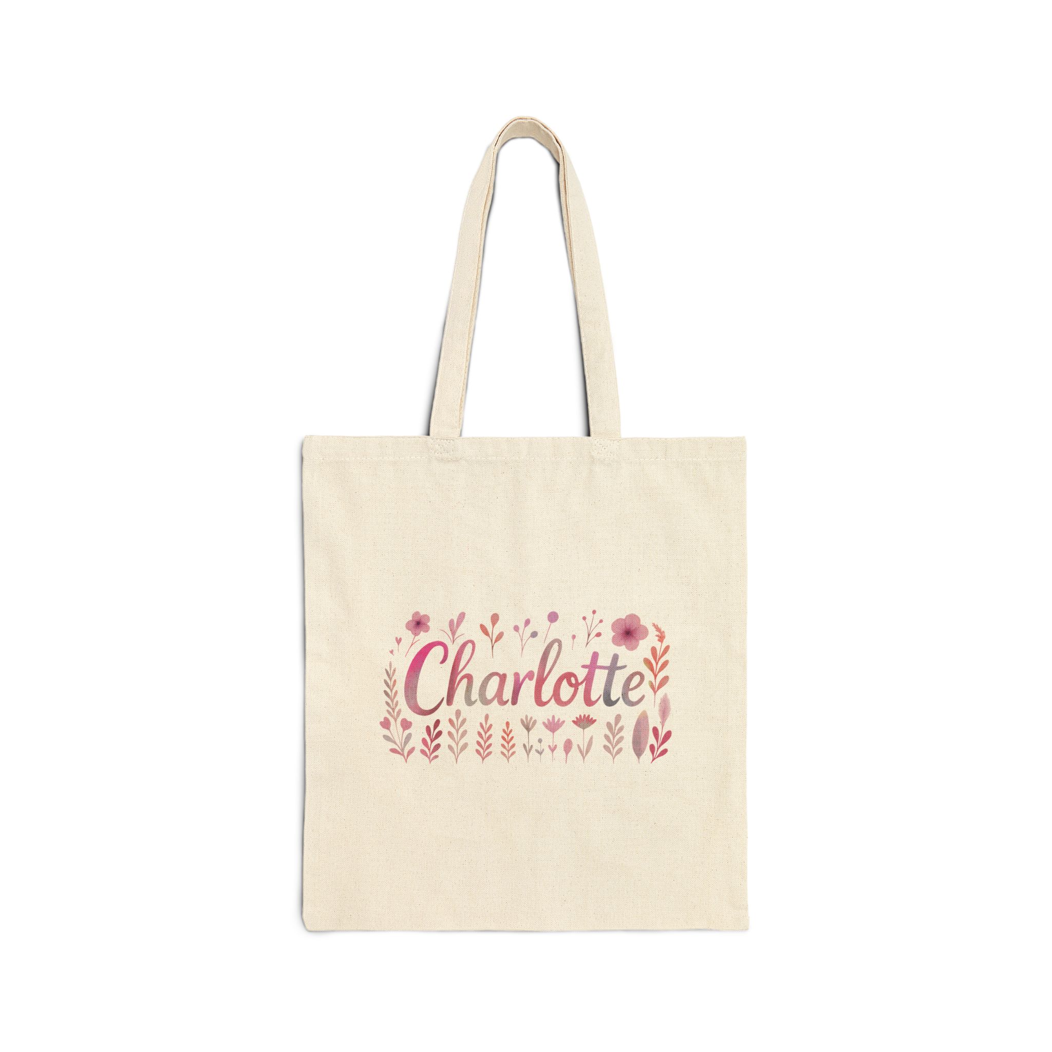 Charlotte Art Canvas Tote Bag
