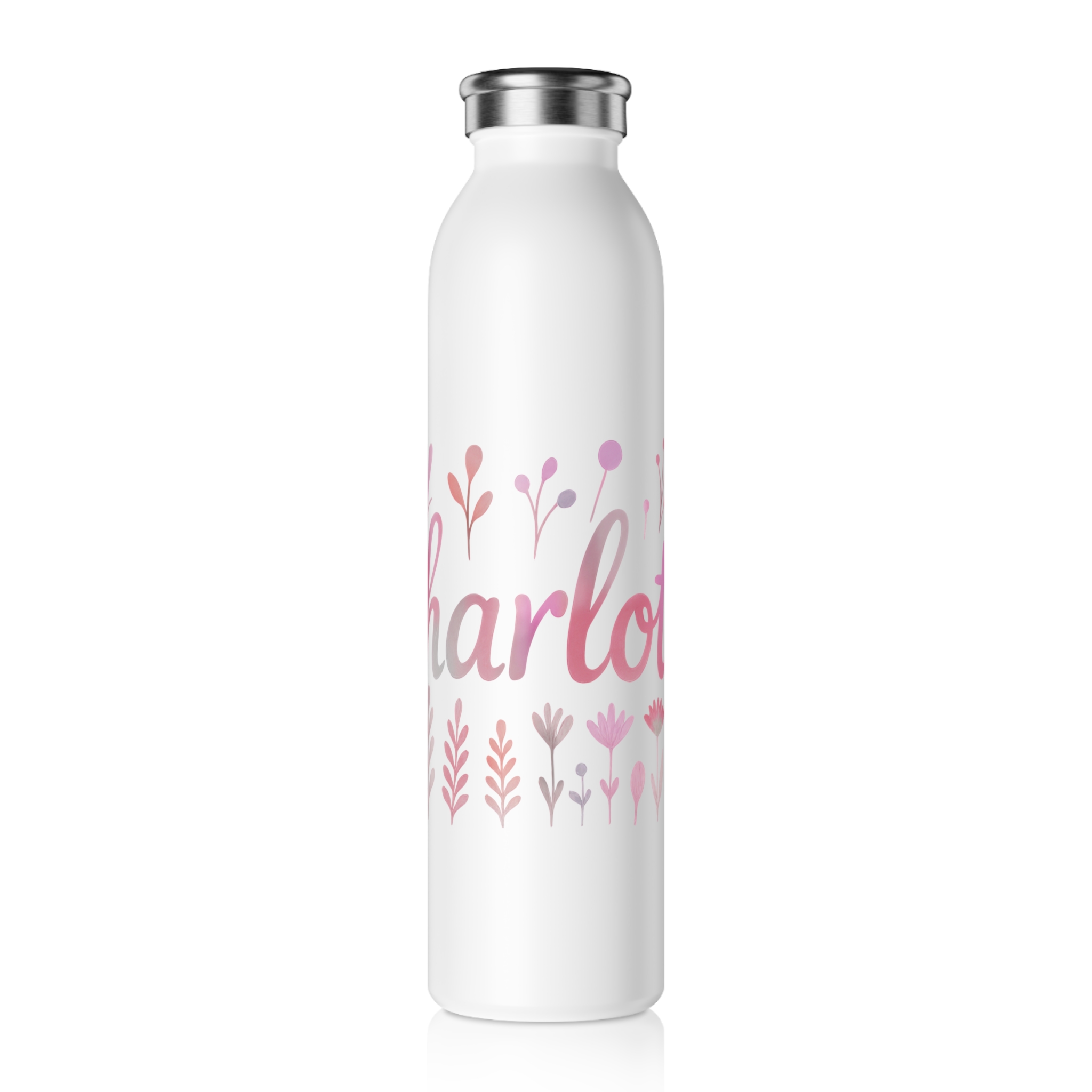 Charlotte Stainless Steel Slim Water Bottle