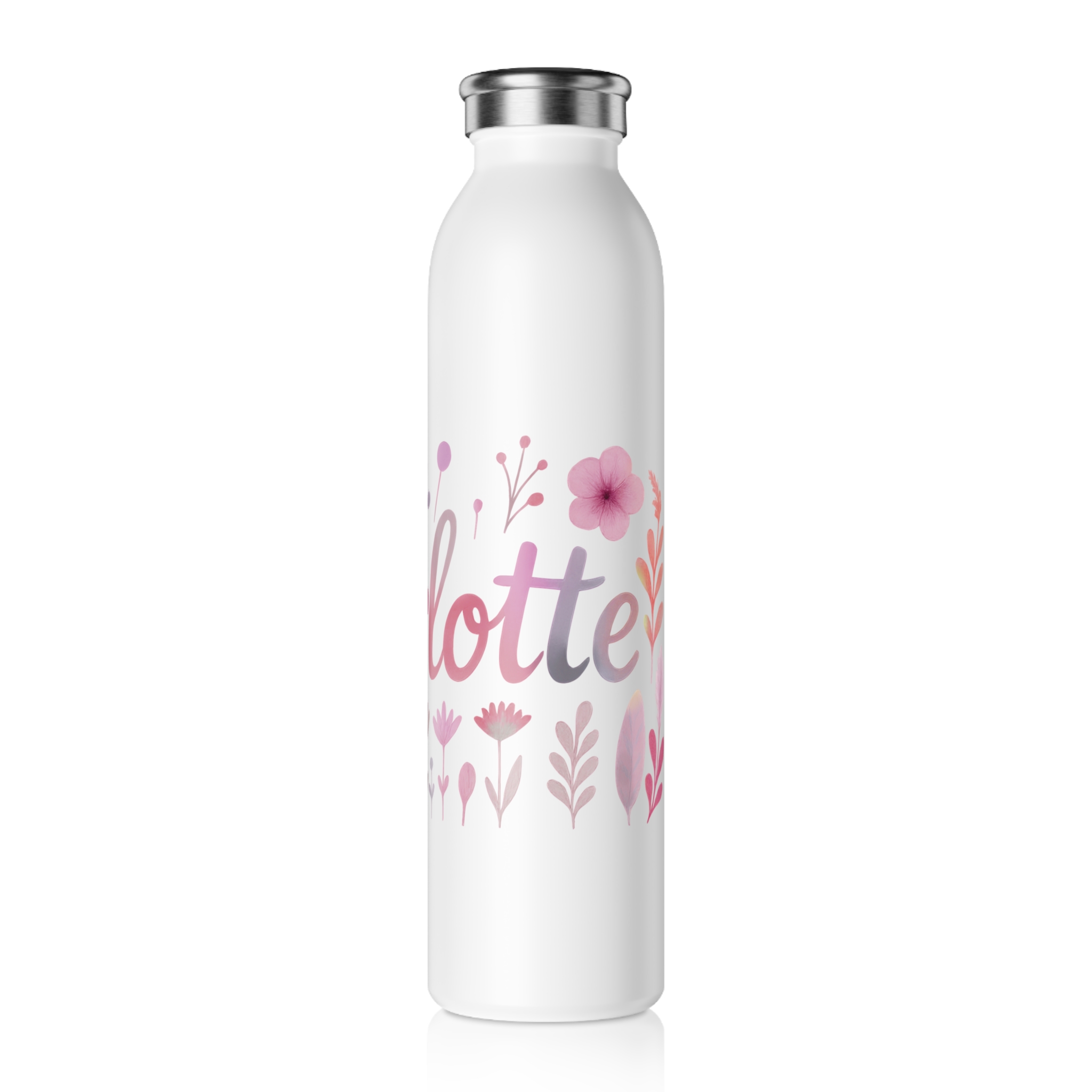 Charlotte Stainless Steel Slim Water Bottle