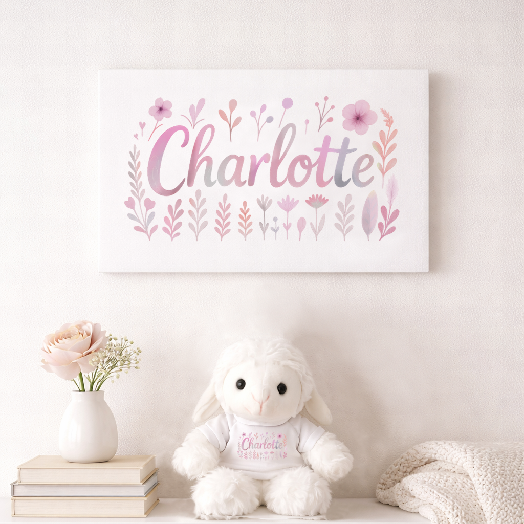 Charlotte Art Canvas, 0.75″