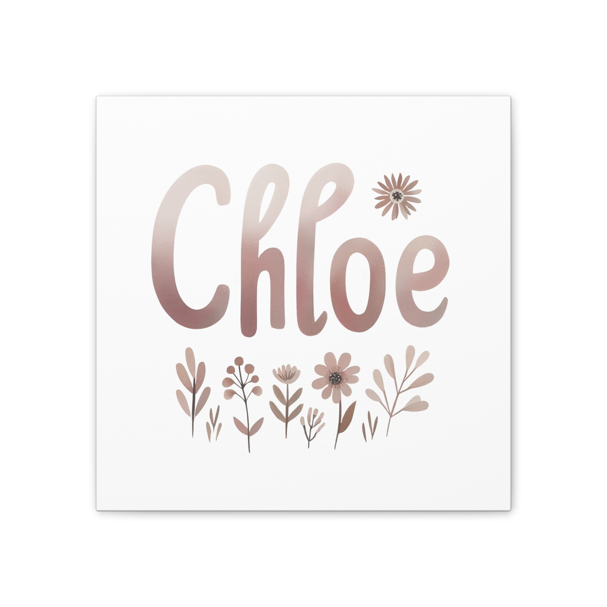 Chloe Petal & Linen Wildflower Canvas, 0.75″