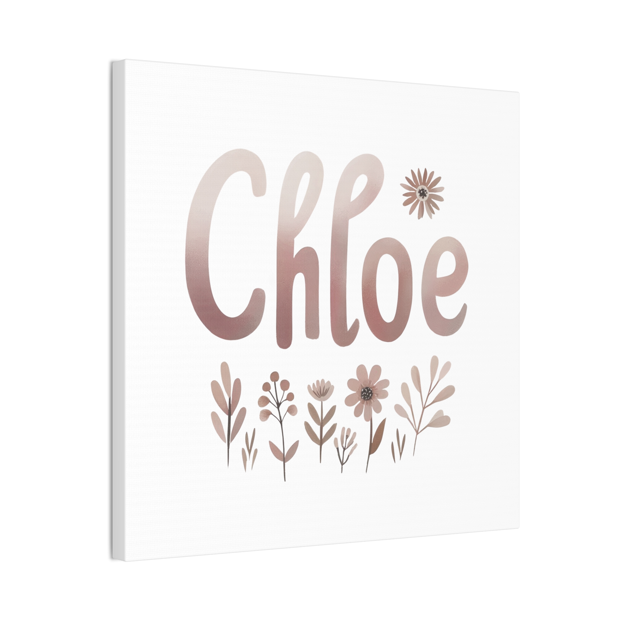 Chloe Petal & Linen Wildflower Canvas, 0.75″