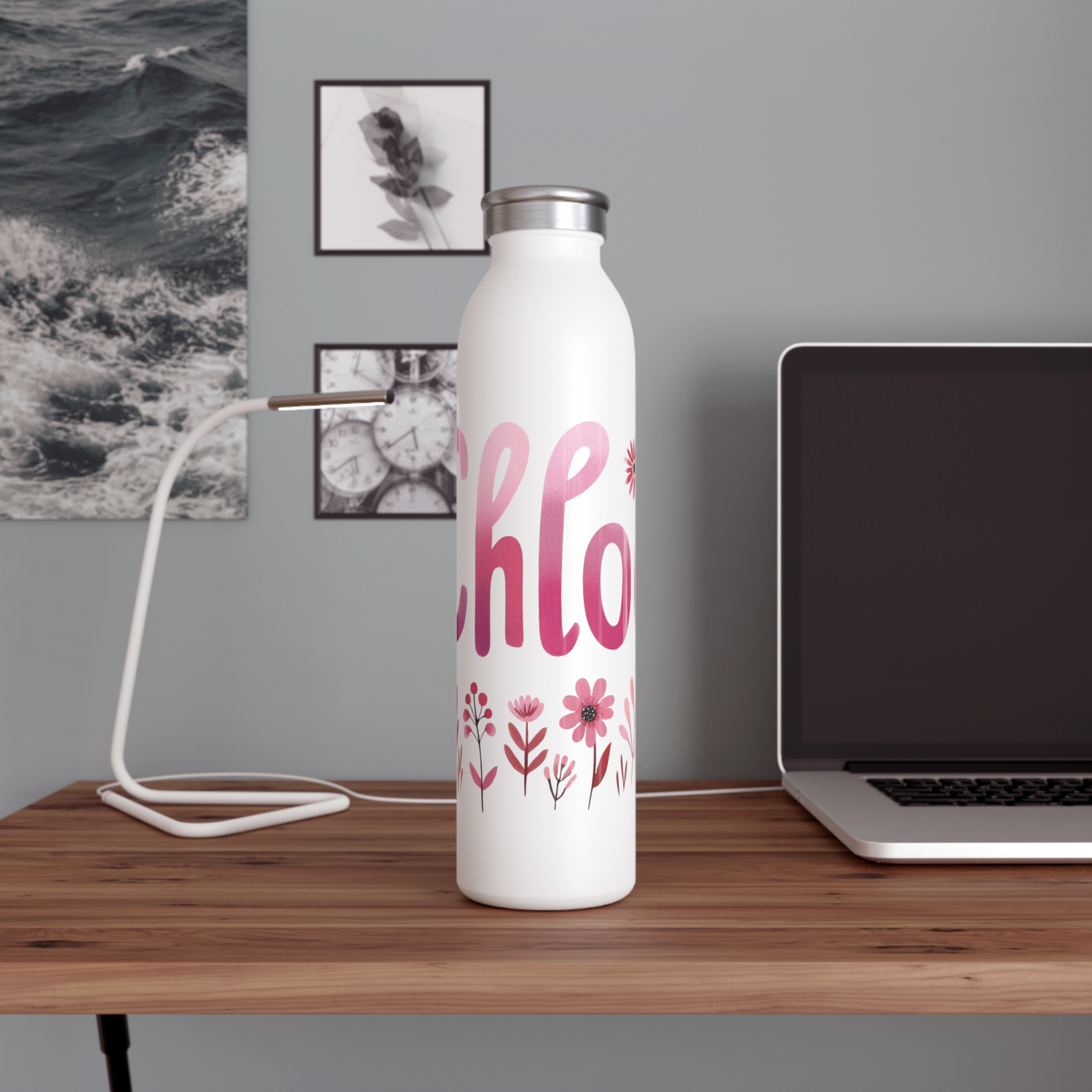 Chloe Stainless Steel Slim Water Bottle