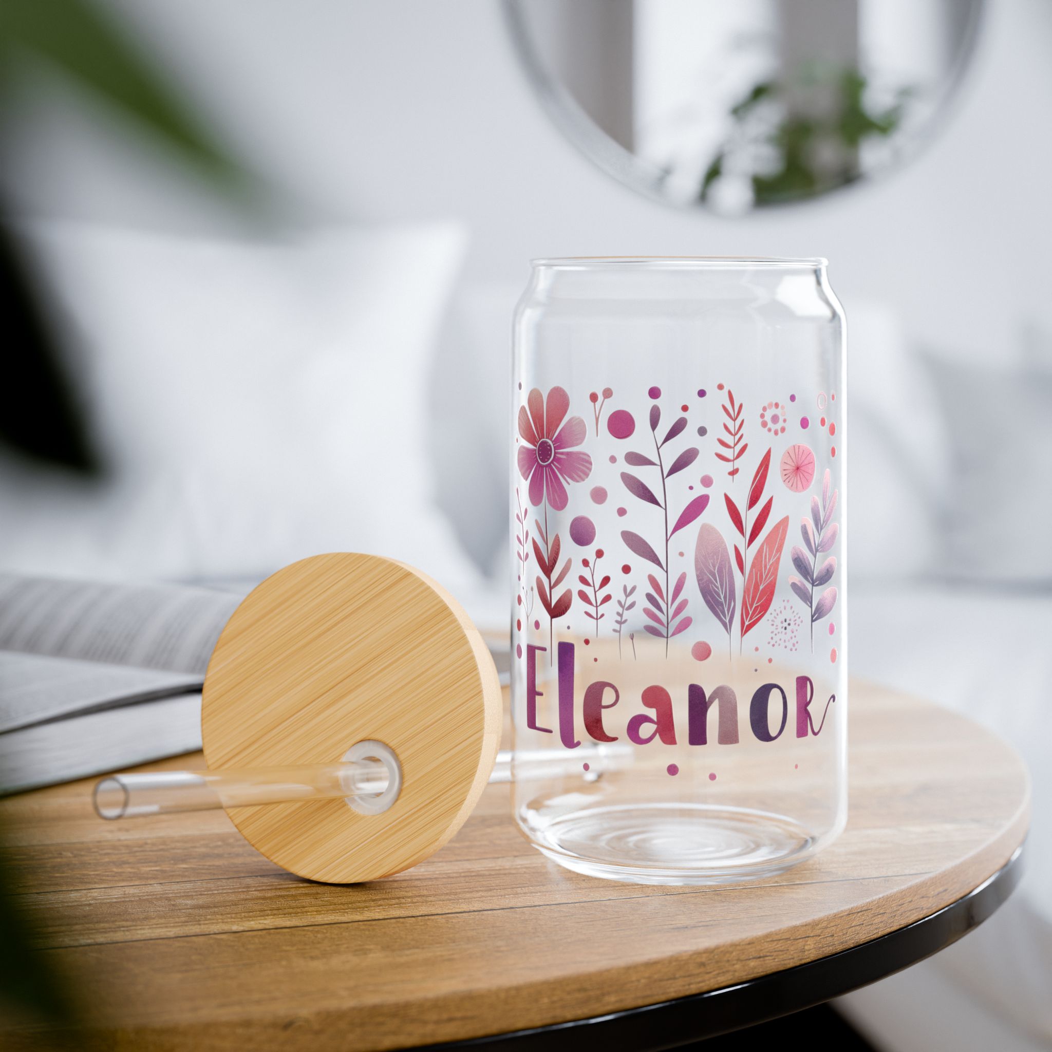 Eleanor Art Glass Bamboo Tumbler