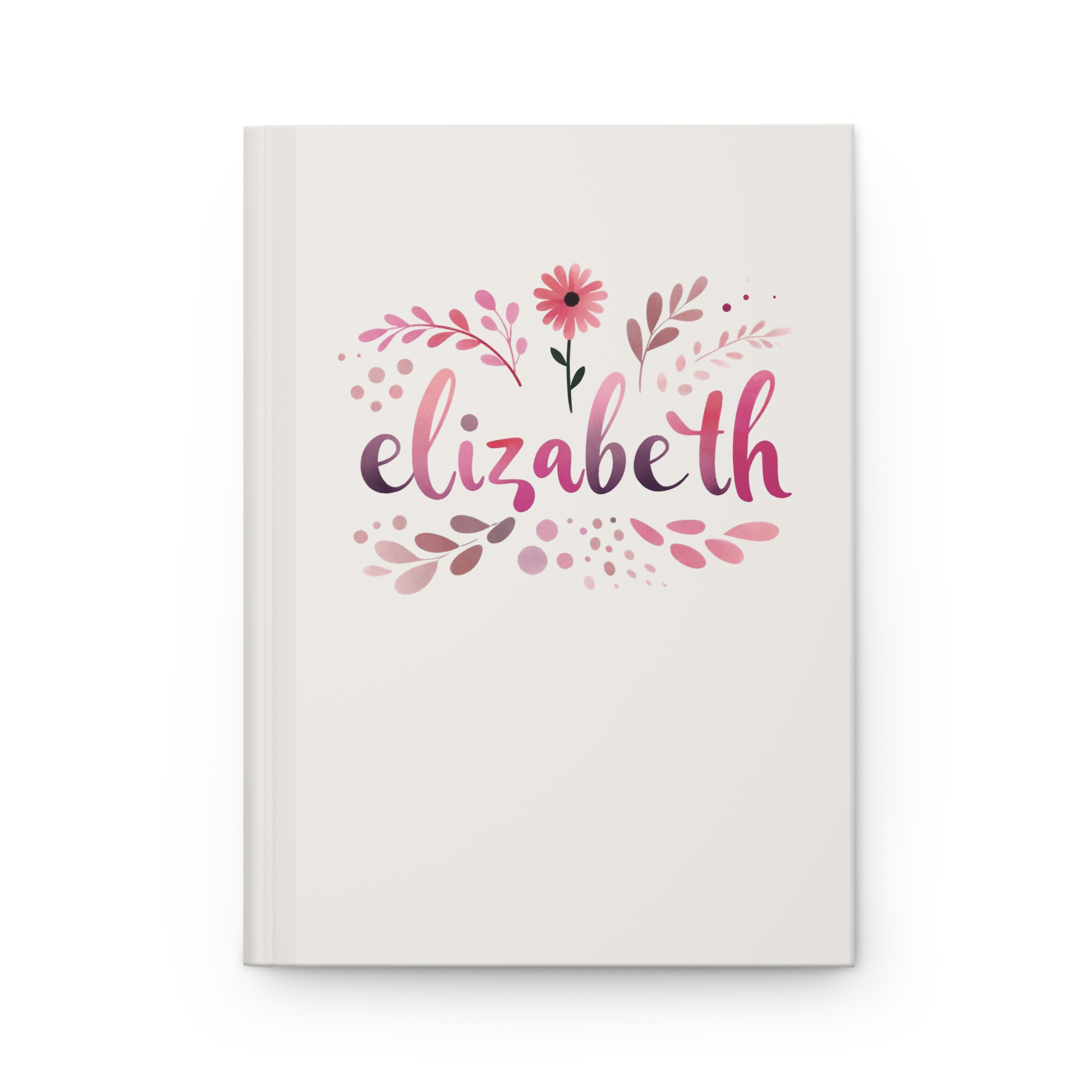 Personalized Wildflower Name Journal – Choose Your Style, Color & Name