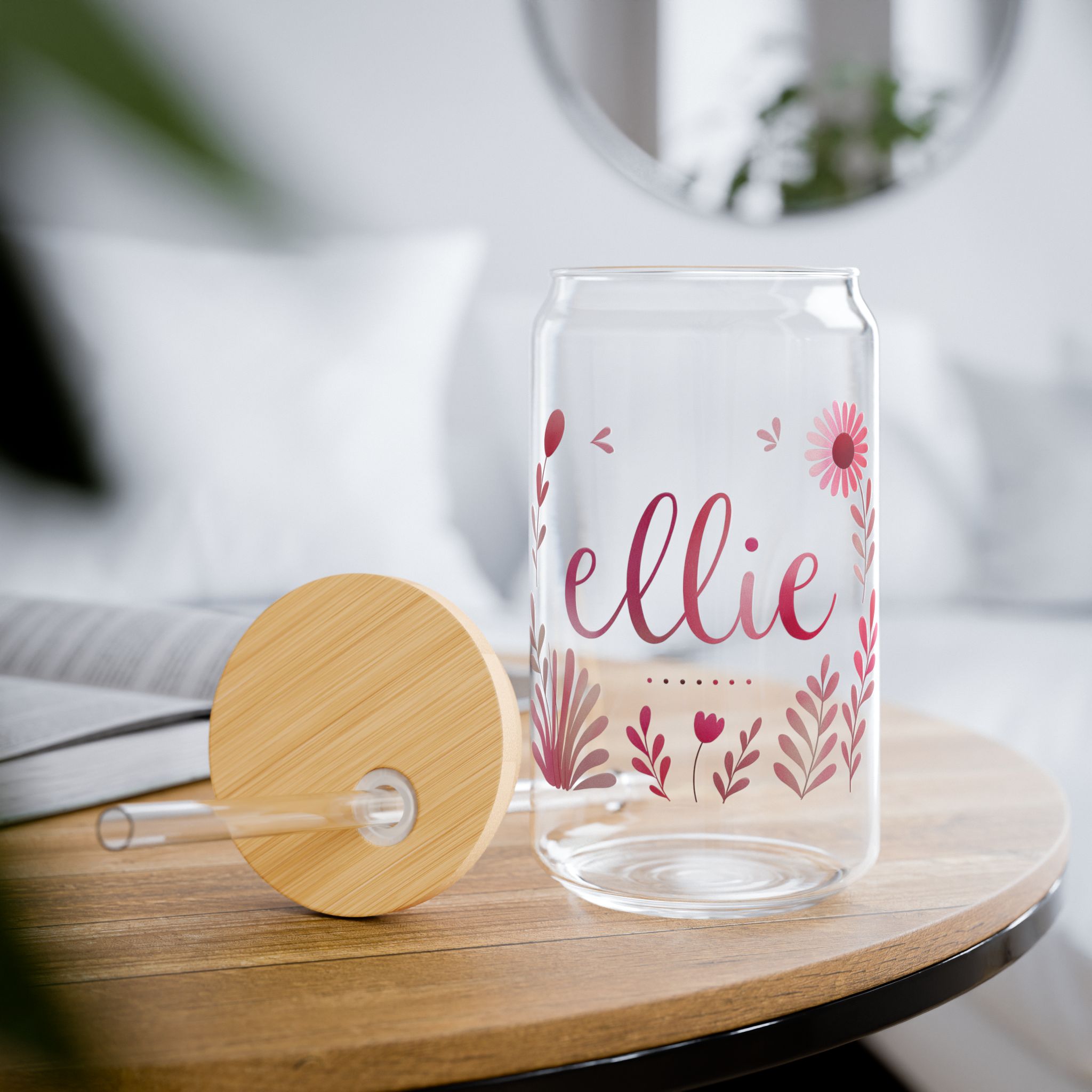 Ellie Art Glass Bamboo Tumbler