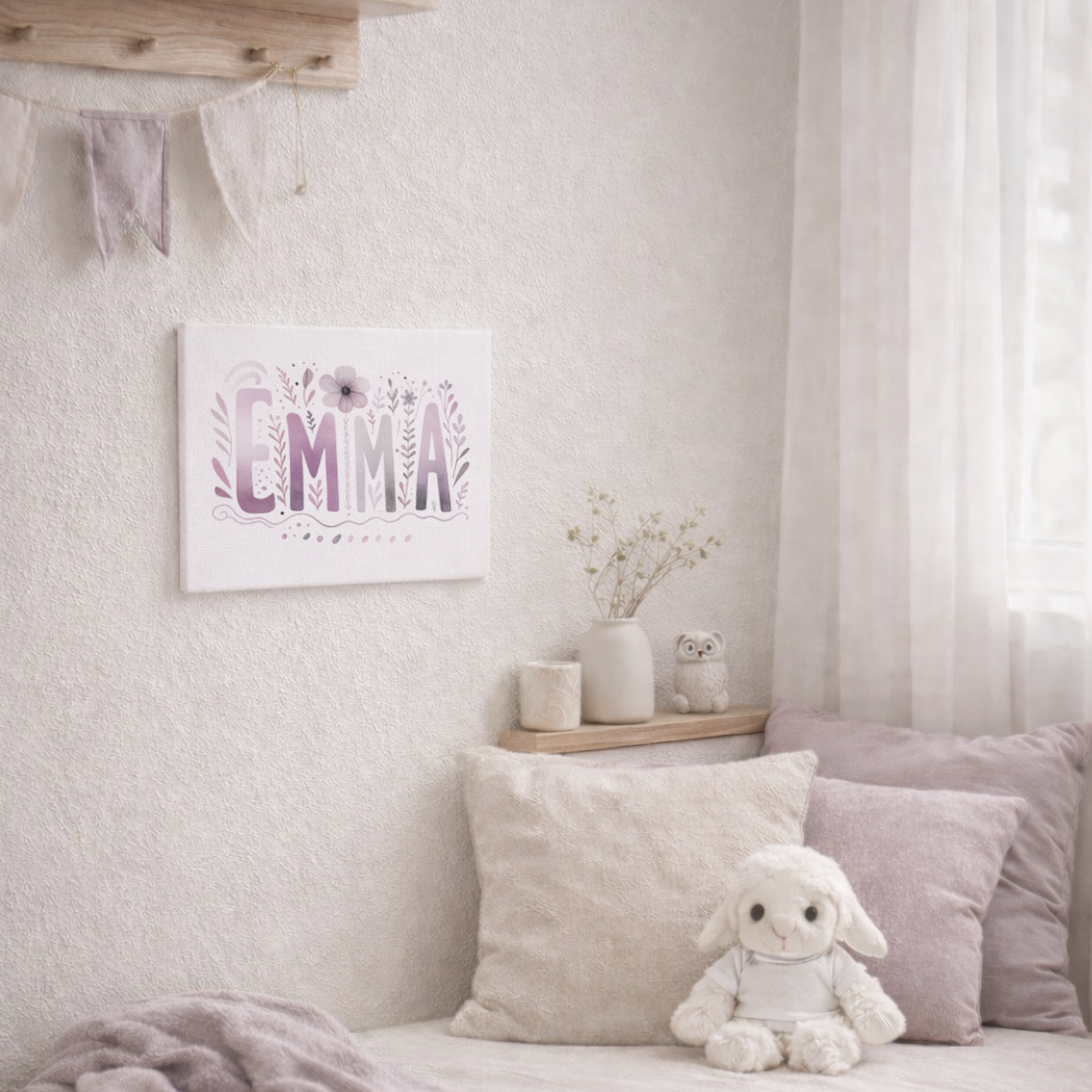 Emma Lavender Whisper Canvas, 0.75″