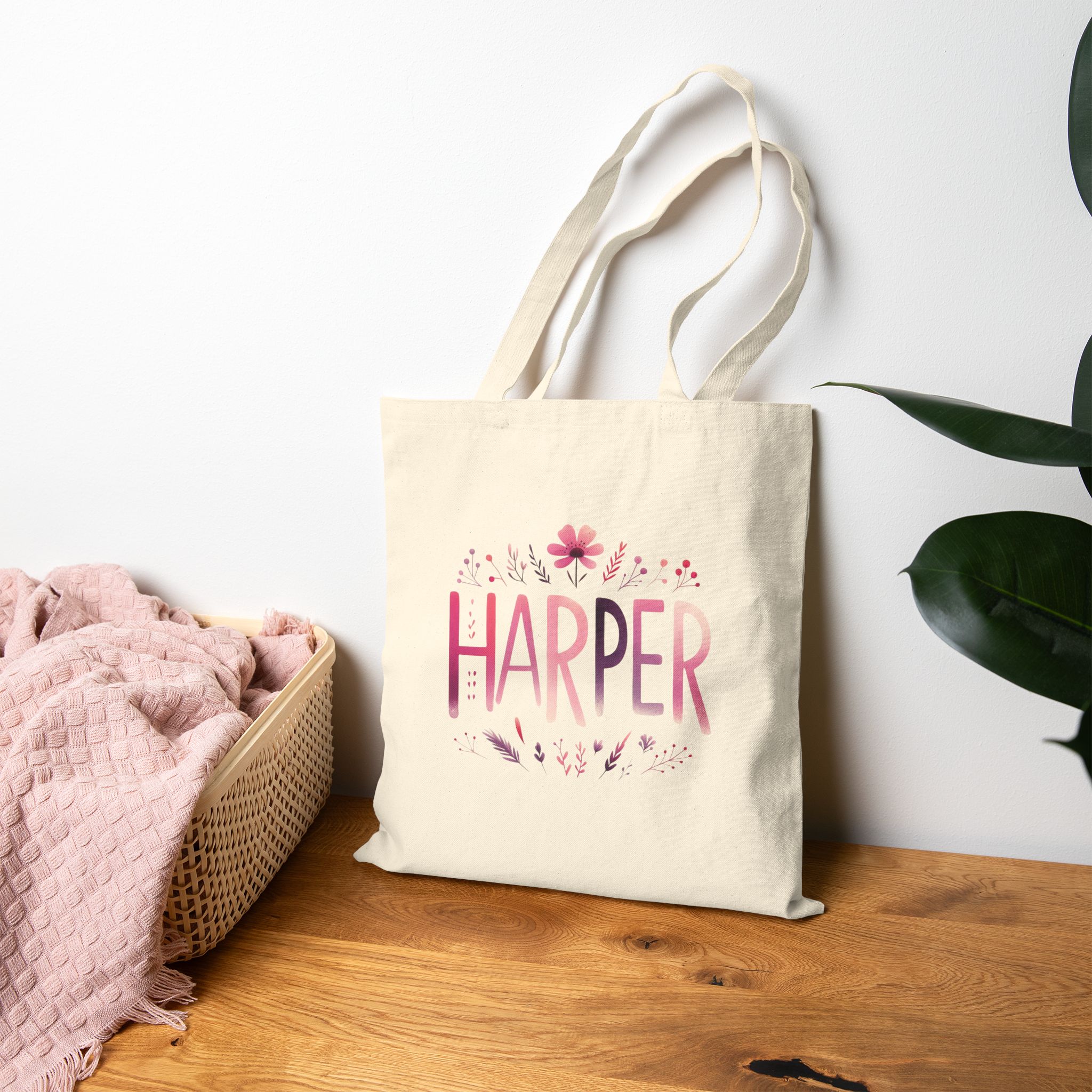Harper Art Canvas Tote Bag Harper Art Canvas Tote Bag