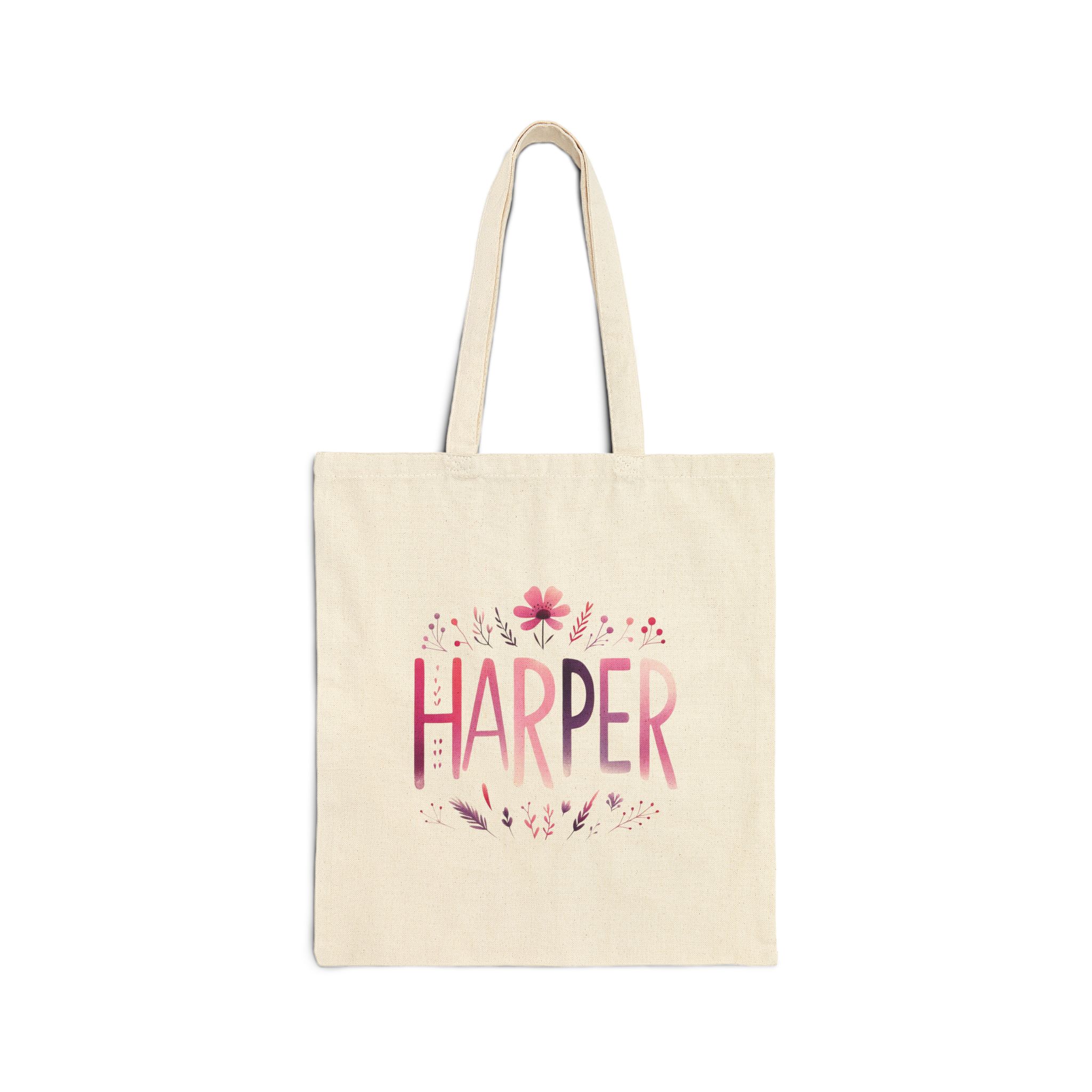Harper Art Canvas Tote Bag