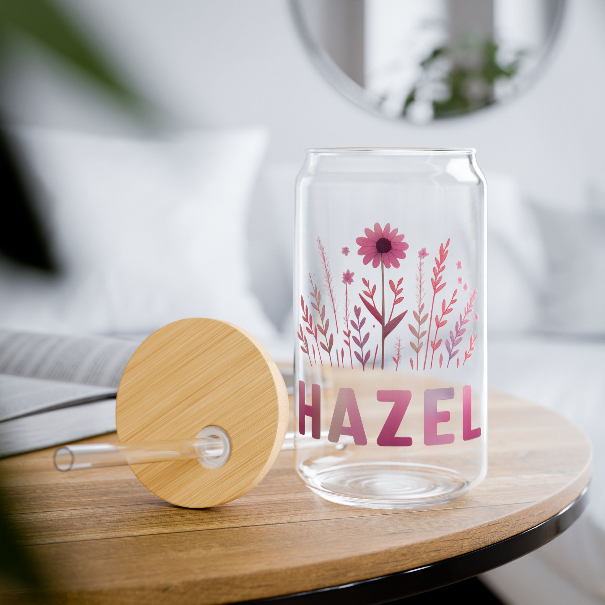 Hazel Art Glass Bamboo Tumbler