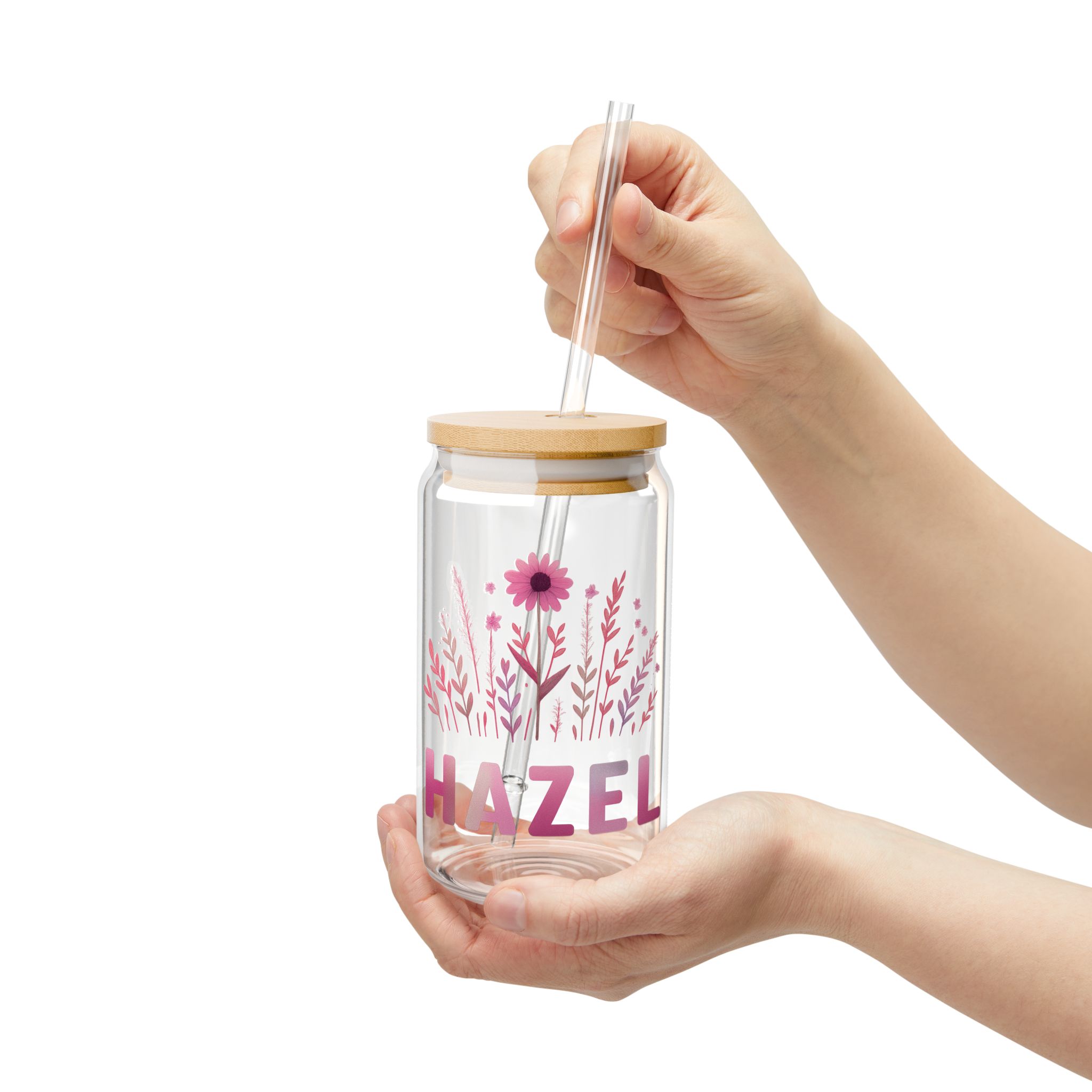 Hazel Art Glass Bamboo Tumbler