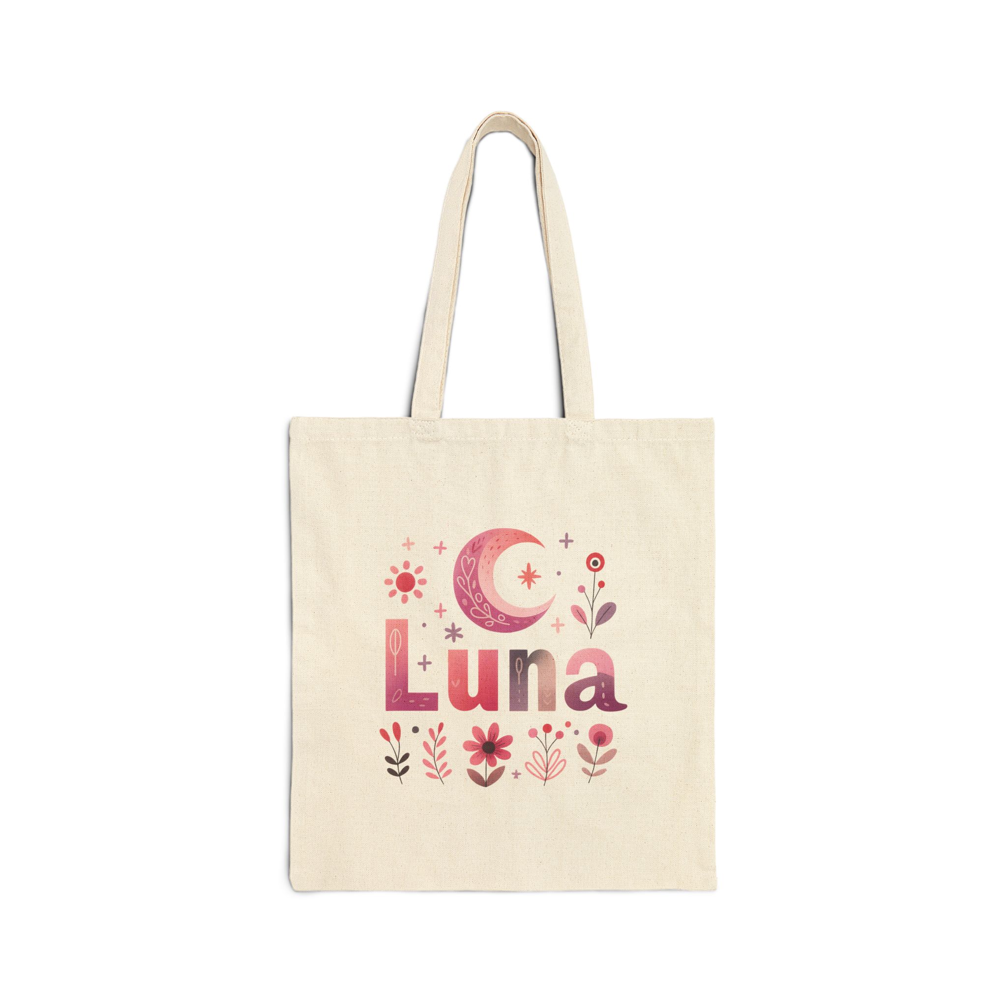 Luna Art Canvas Tote Bag