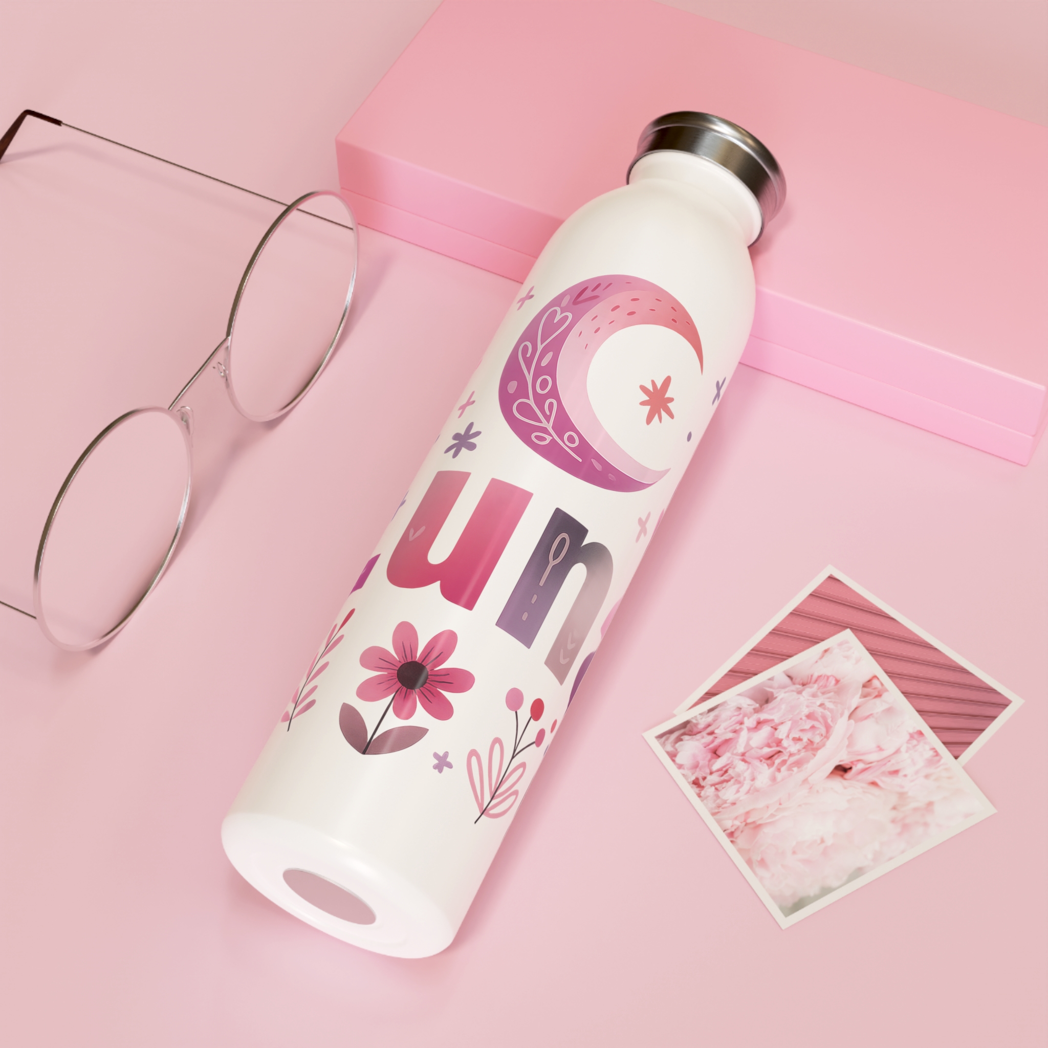 Luna Stainless Steel Slim Water Bottle
