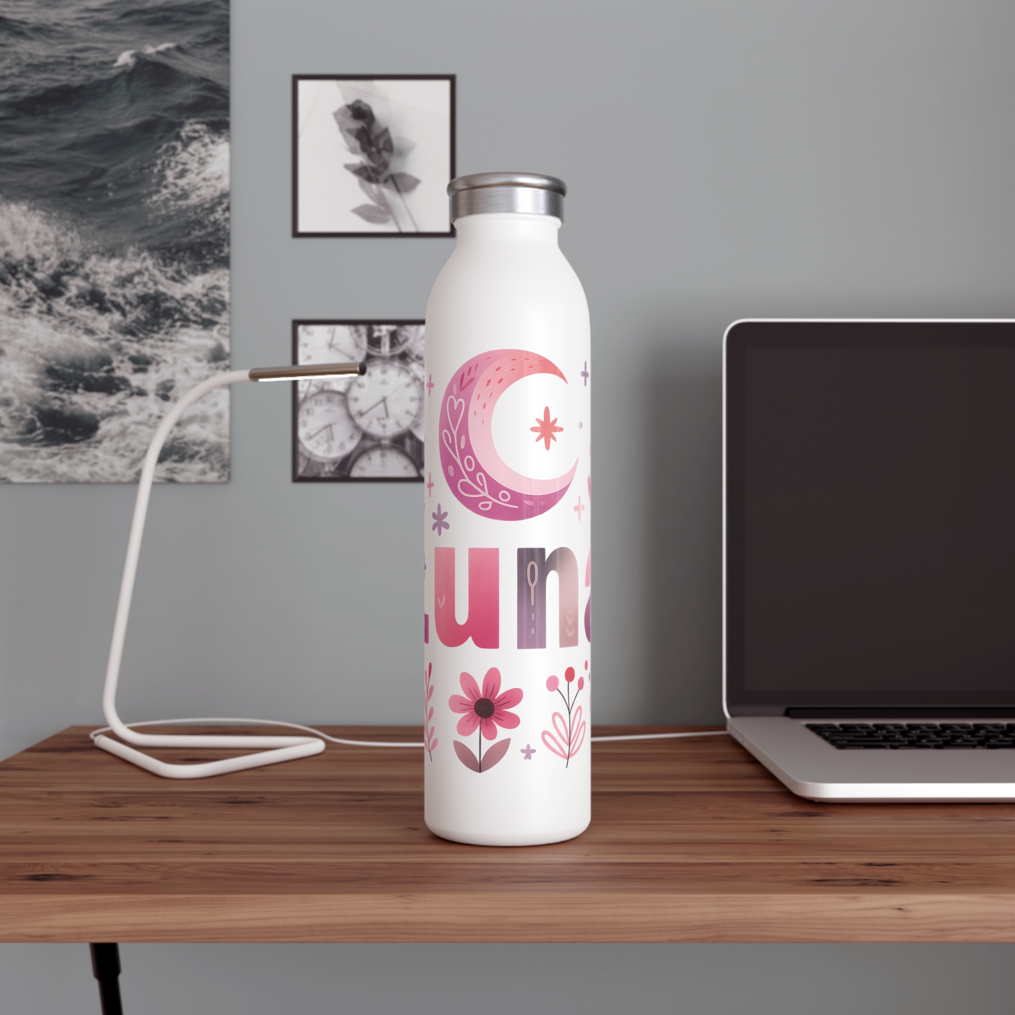 Luna Stainless Steel Slim Water Bottle