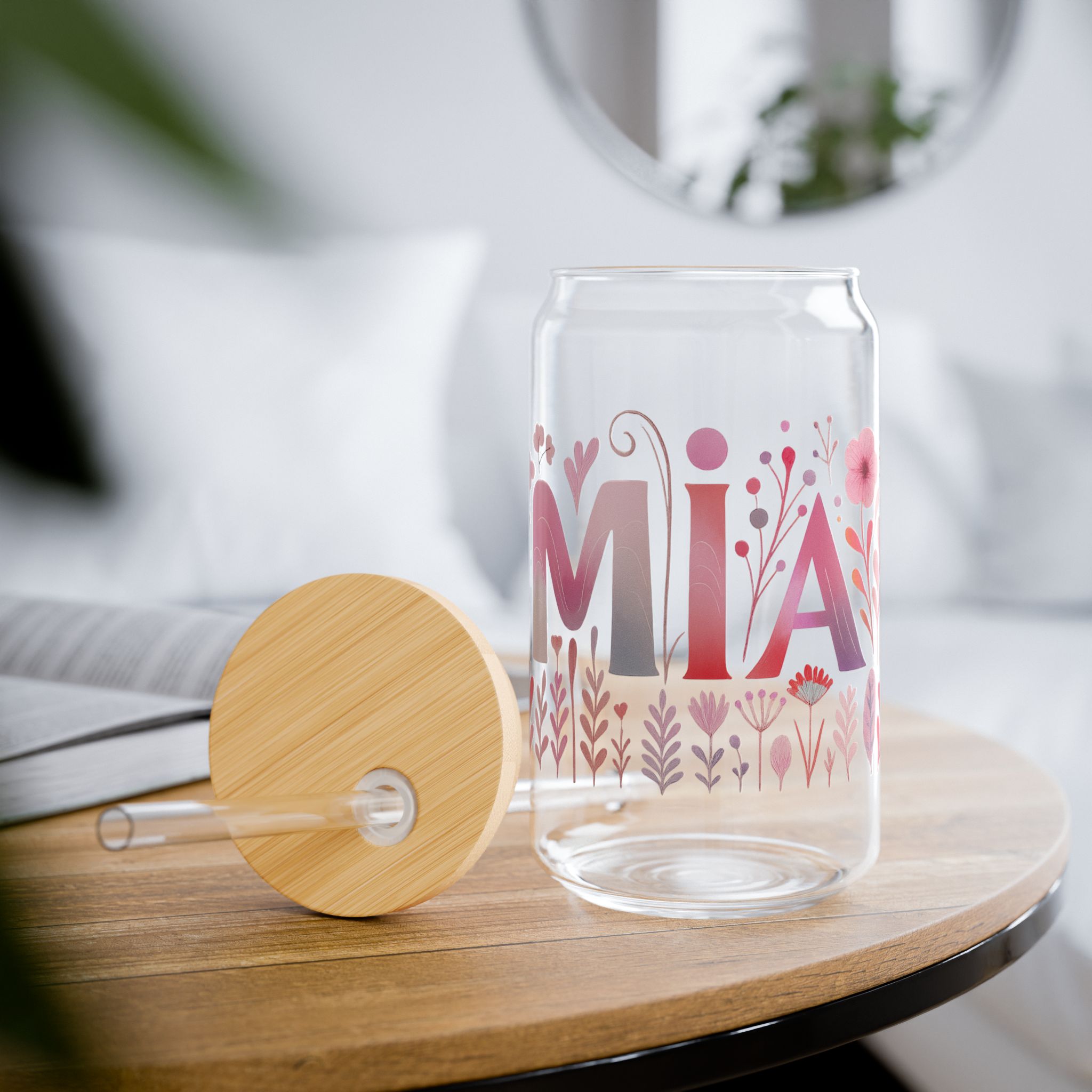 Mia Art Glass Bamboo Tumbler