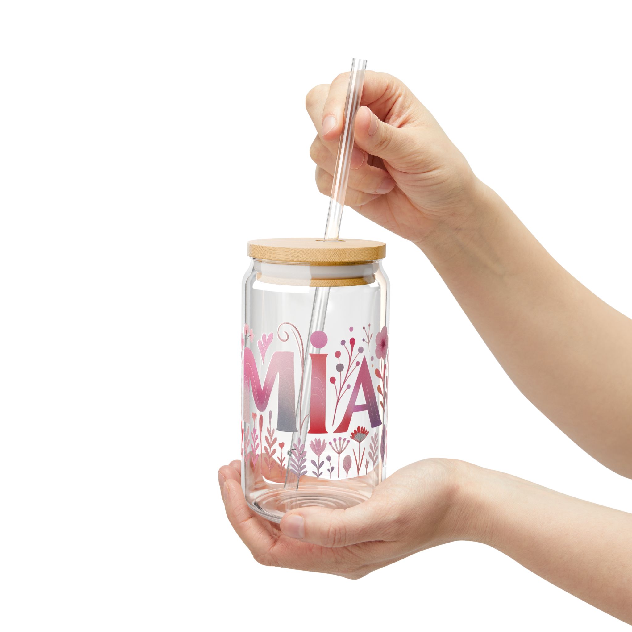 Mia Art Glass Bamboo Tumbler
