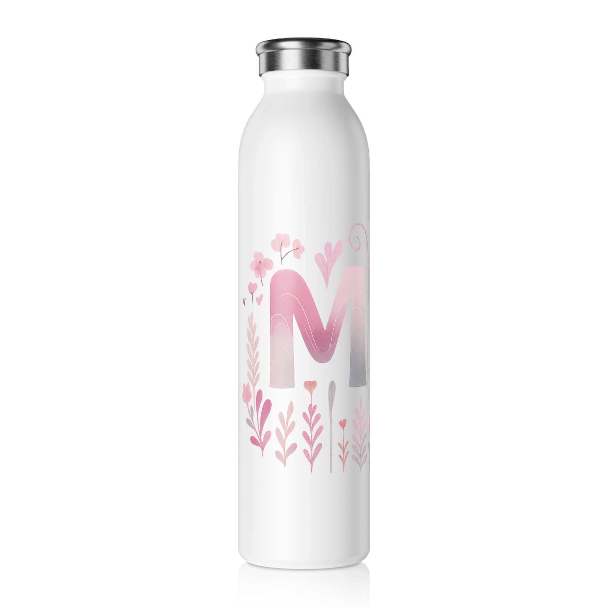 Mia Stainless Steel Slim Water Bottle – Rose Mist