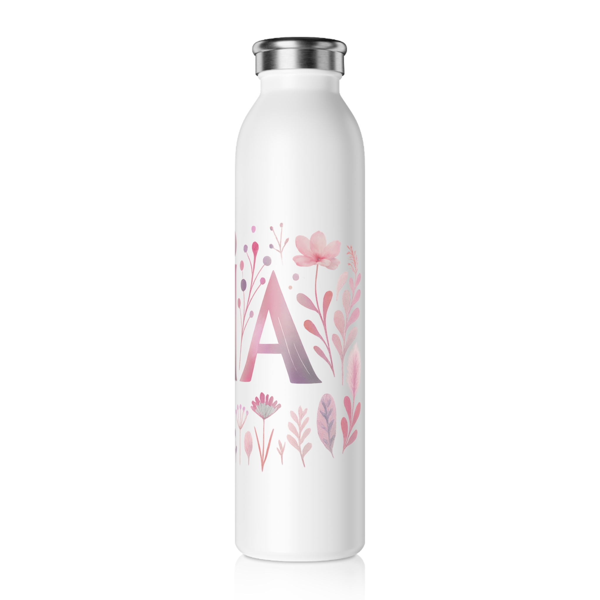 Mia Stainless Steel Slim Water Bottle – Rose Mist