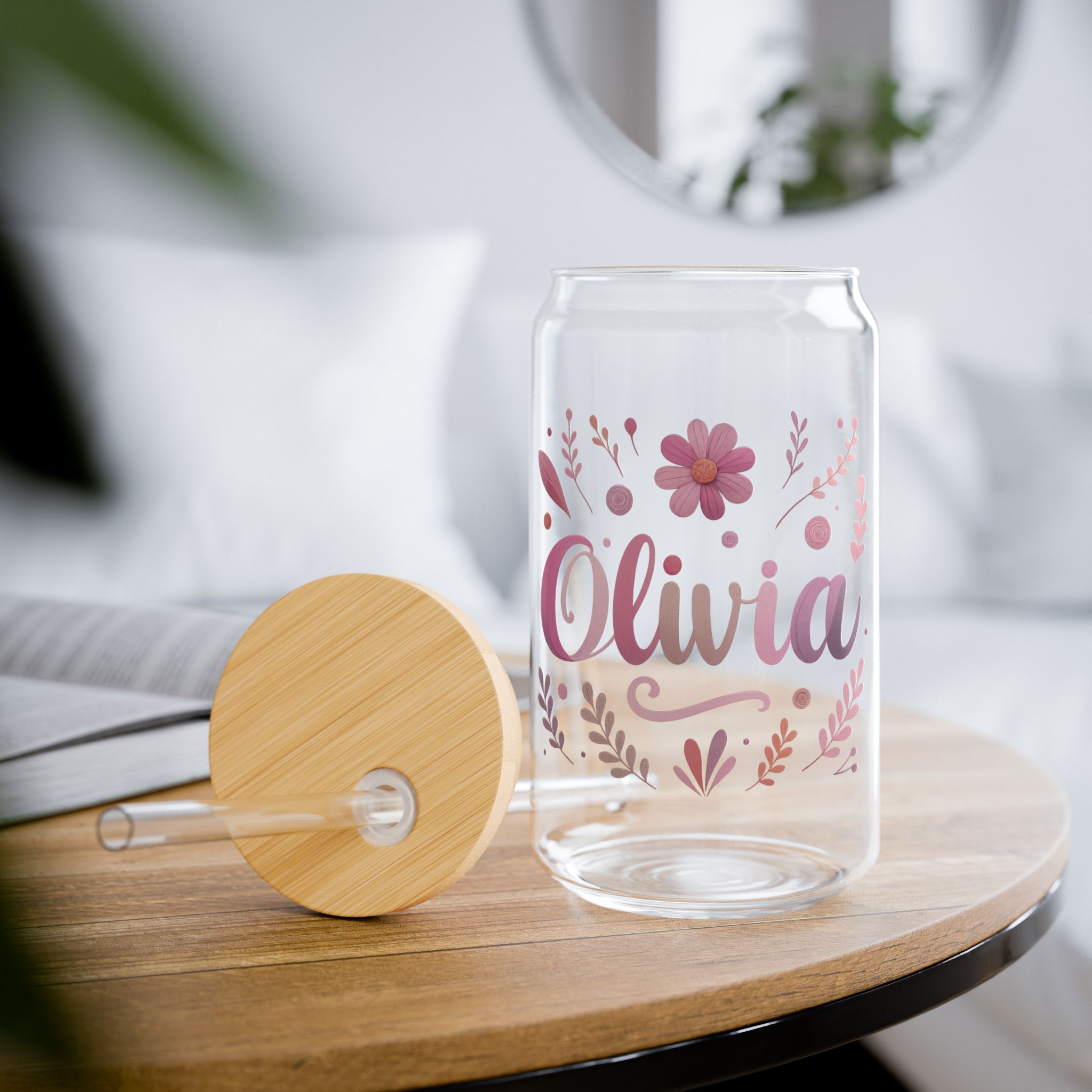 Olivia Art Glass Bamboo Tumbler
