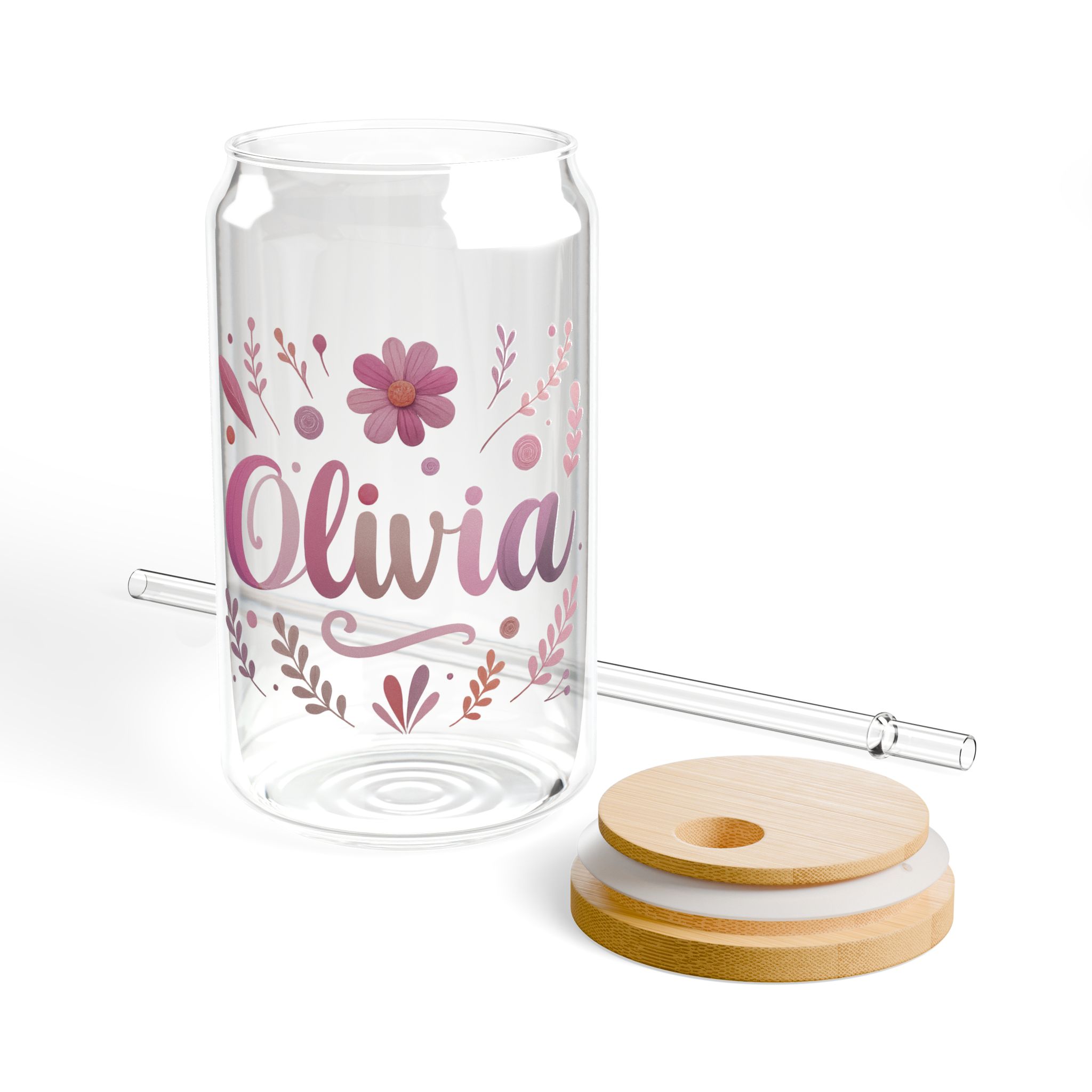 Olivia Art Glass Bamboo Tumbler