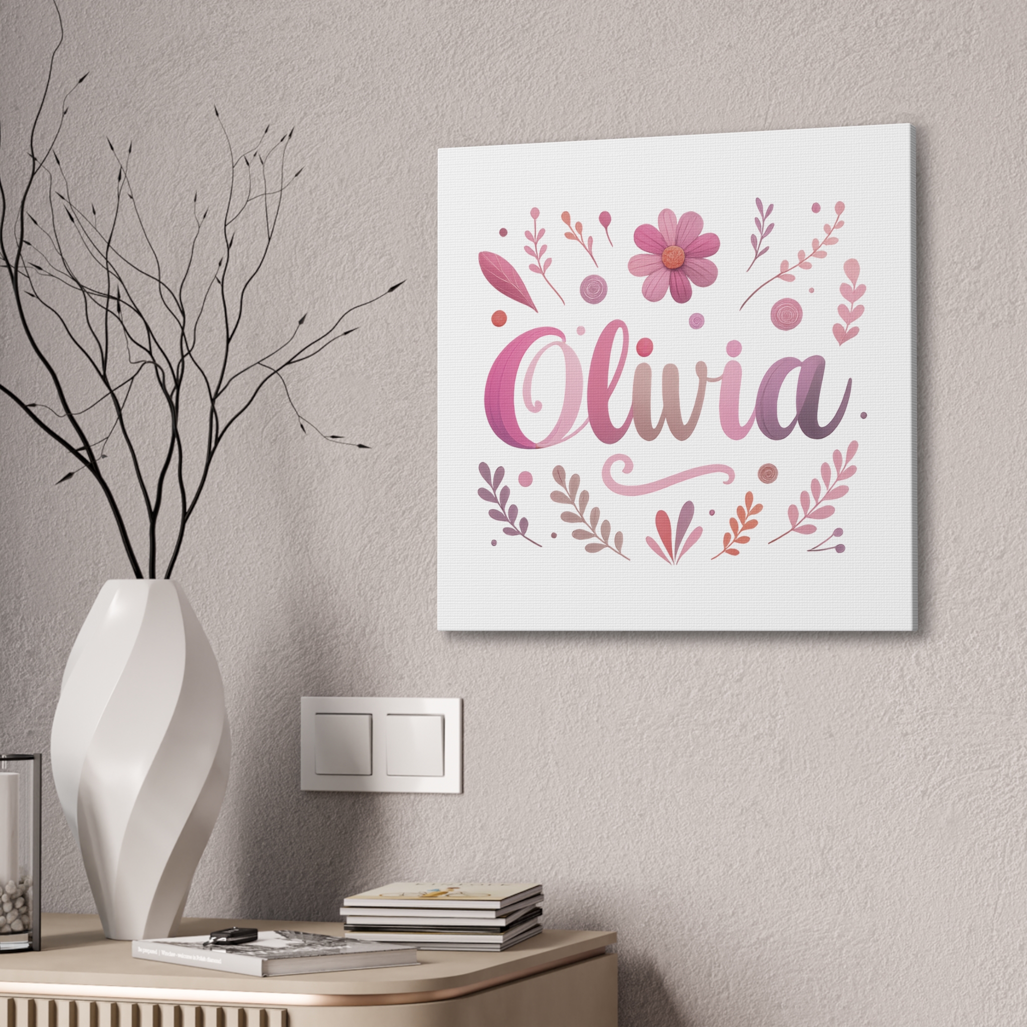Olivia Art Canvas, 0.75″
