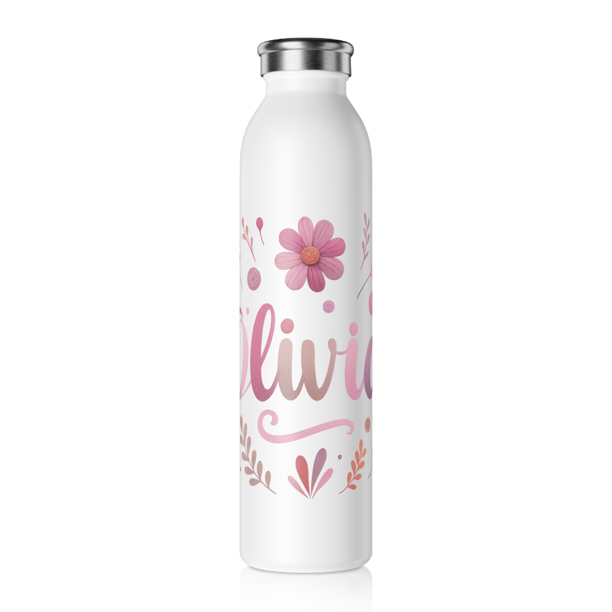 Olivia Stainless Steel Slim Water Bottle