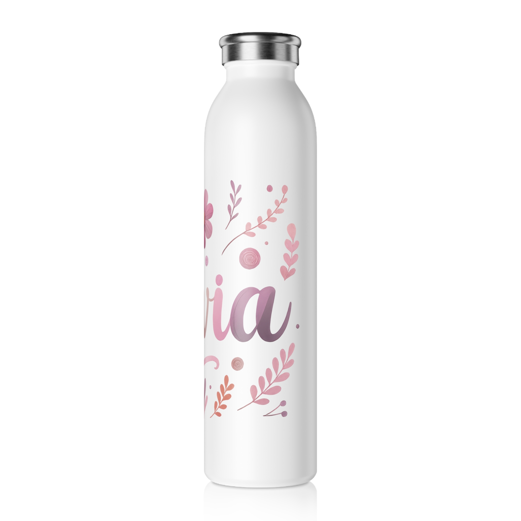 Olivia Stainless Steel Slim Water Bottle