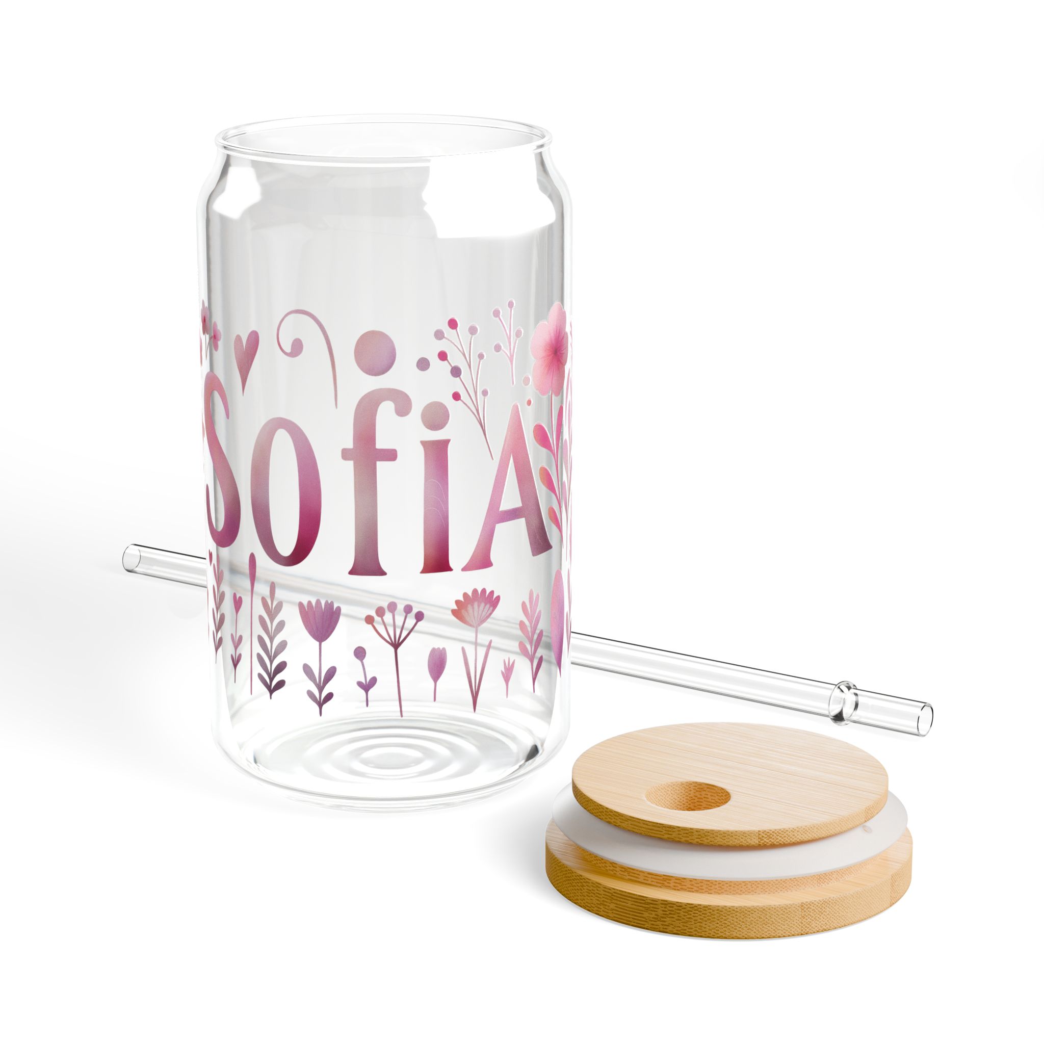 Sofia Art Glass Bamboo Tumbler