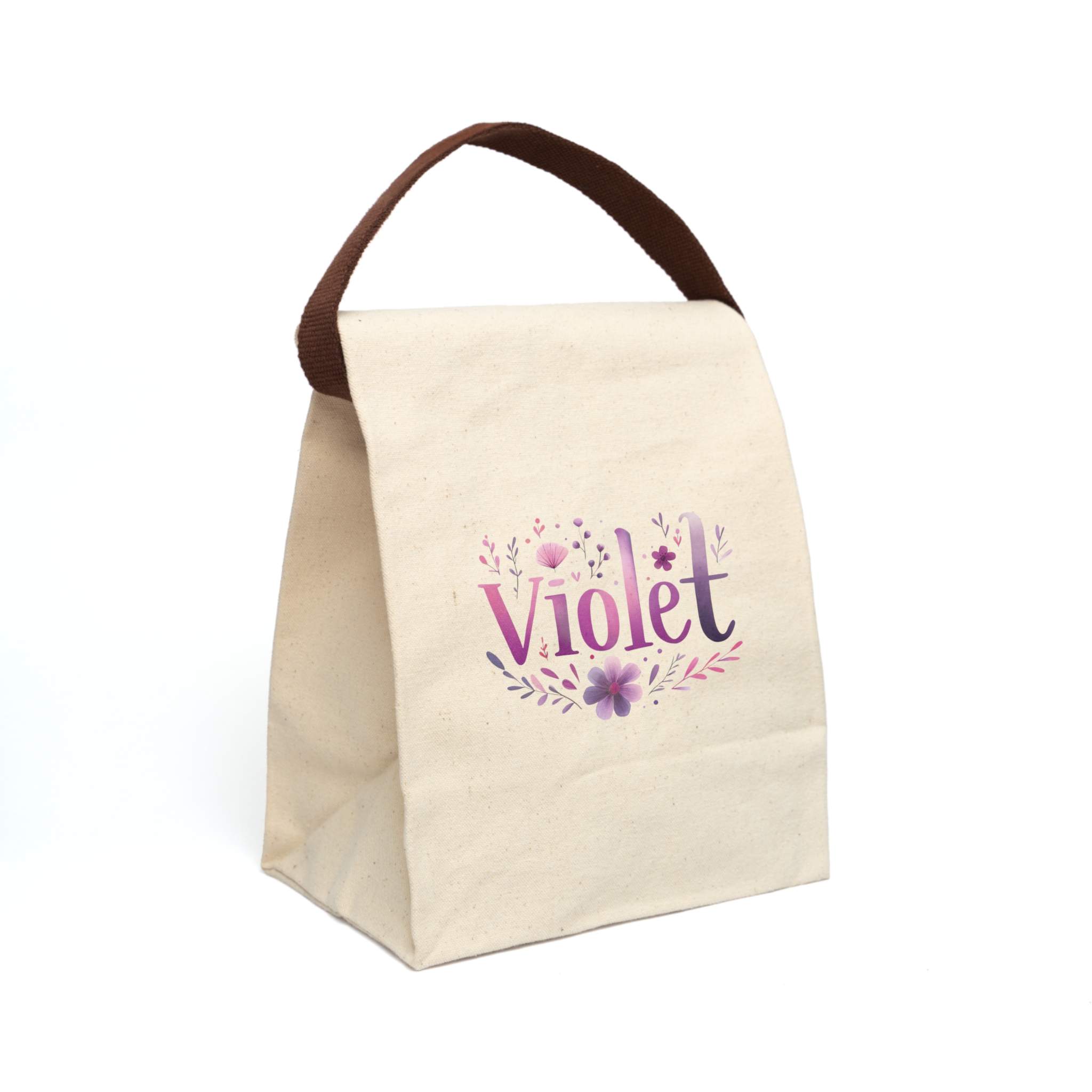 Violet Wildflower Lunch Tote