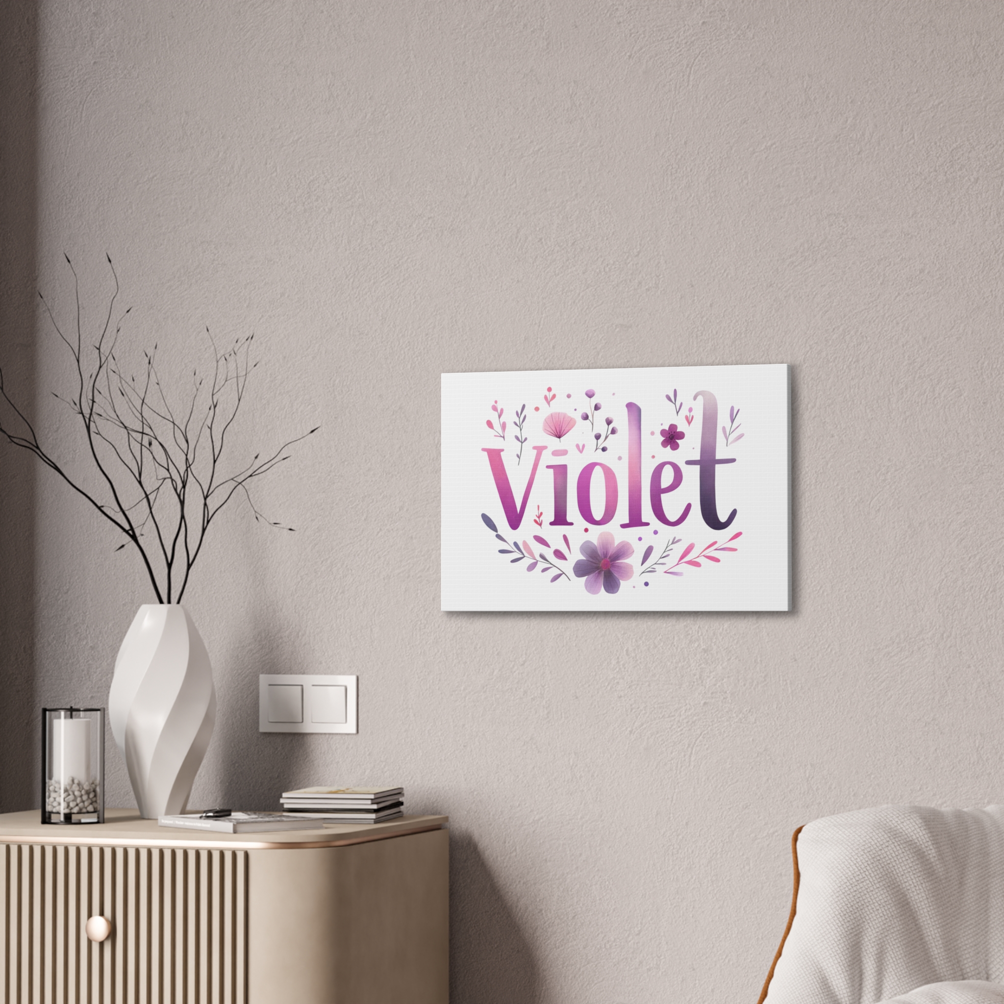 Chloe Petal & Linen Canvas, 0.75″