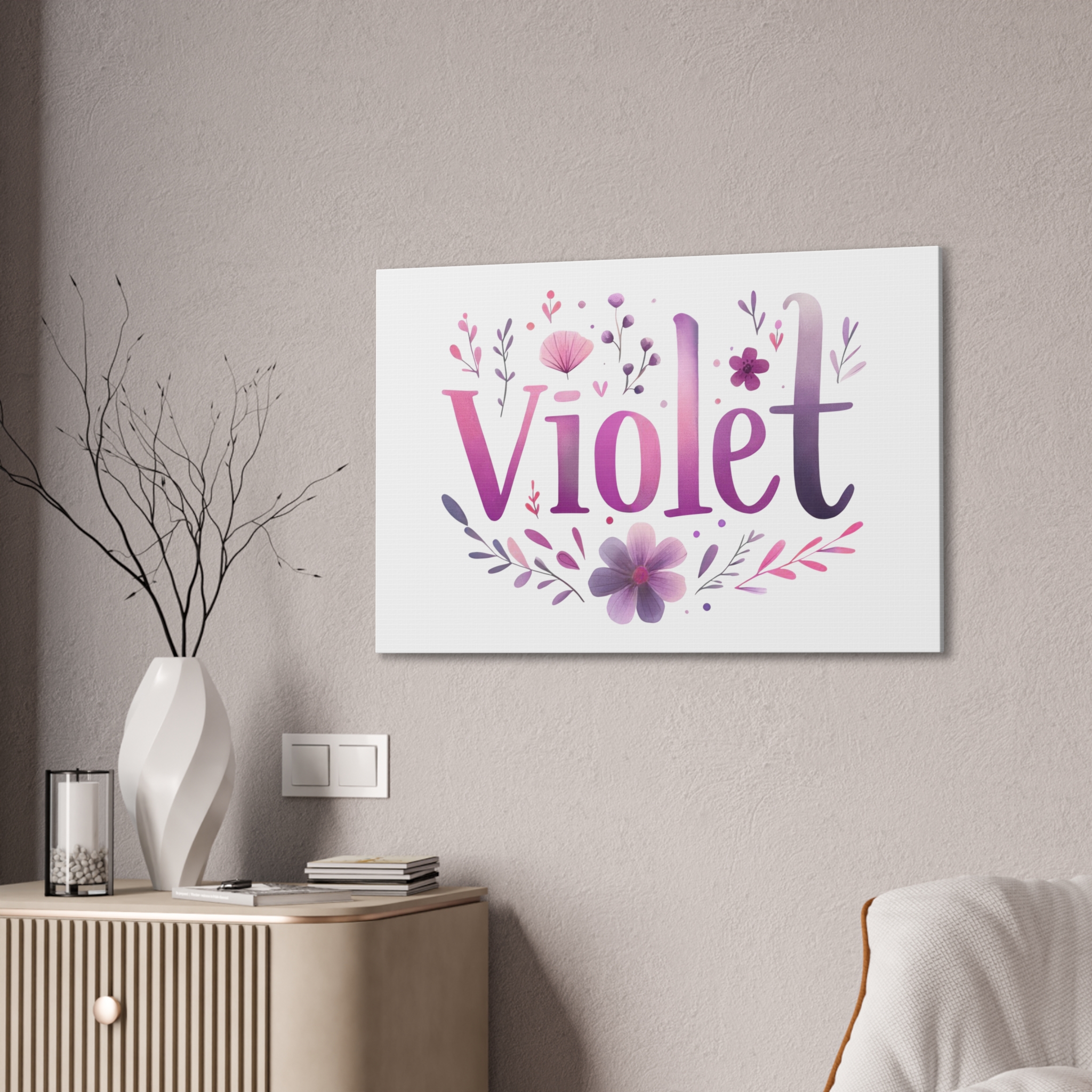 Chloe Petal & Linen Canvas, 0.75″