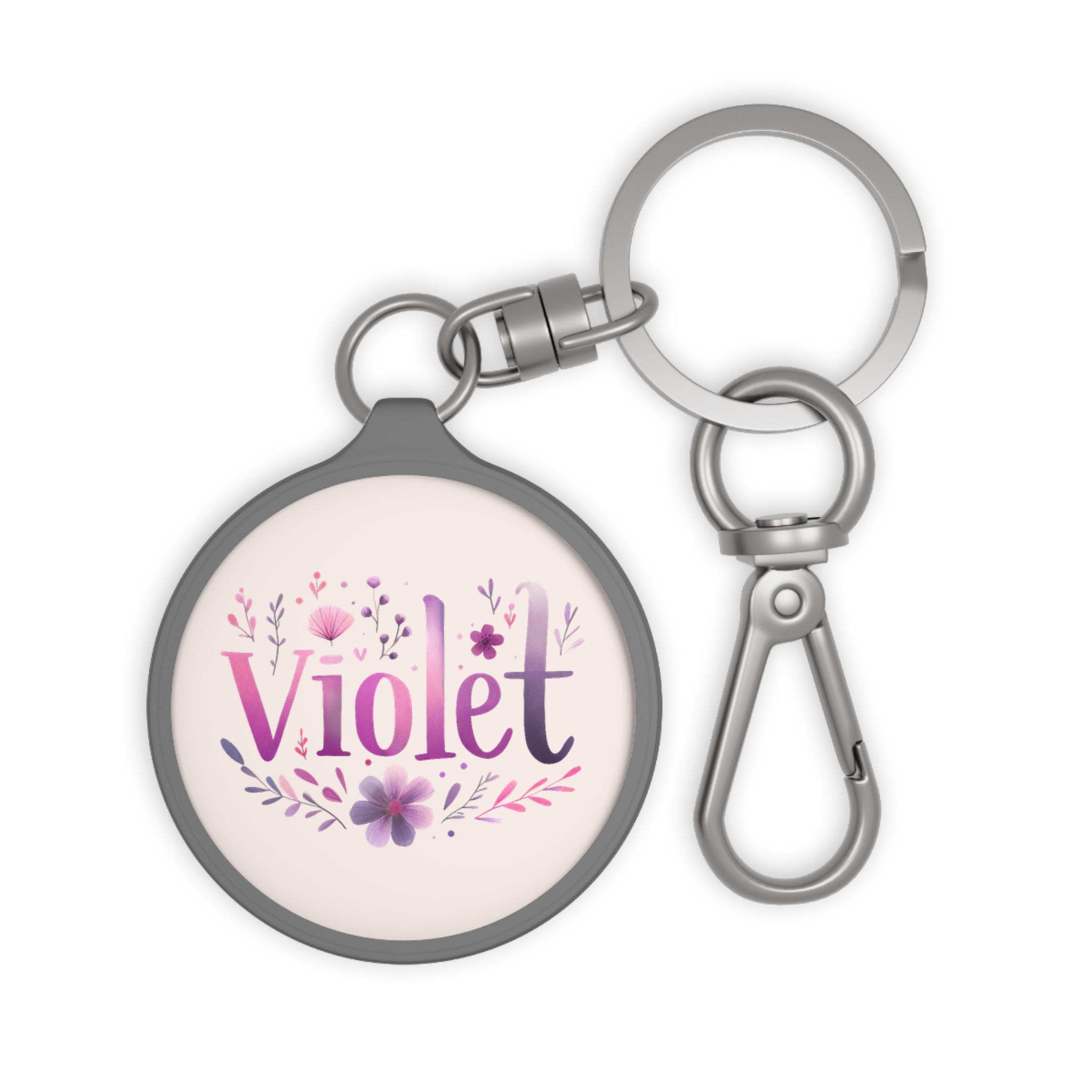 Violet Keychain Tag