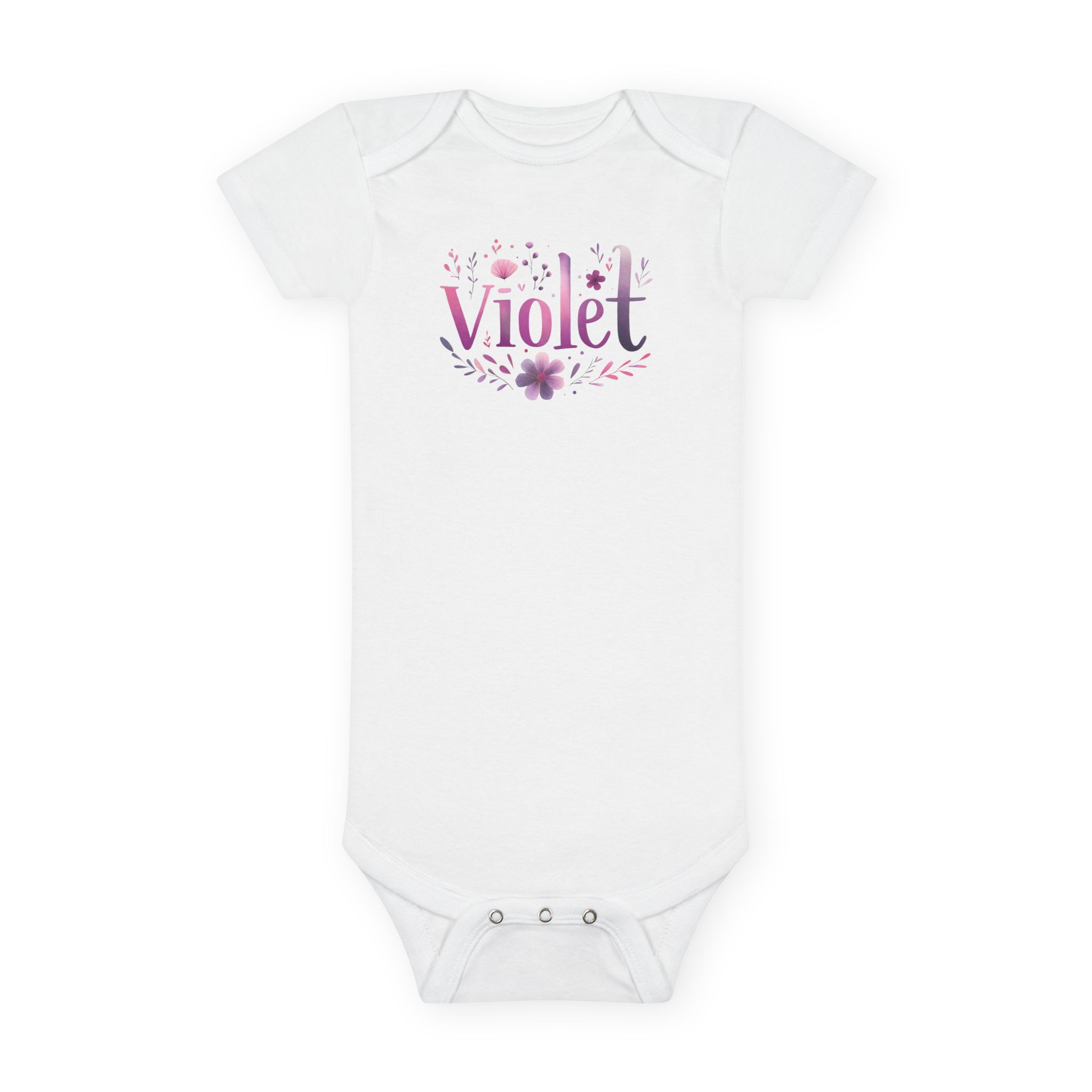 Violet Art Short Sleeve Onesie®