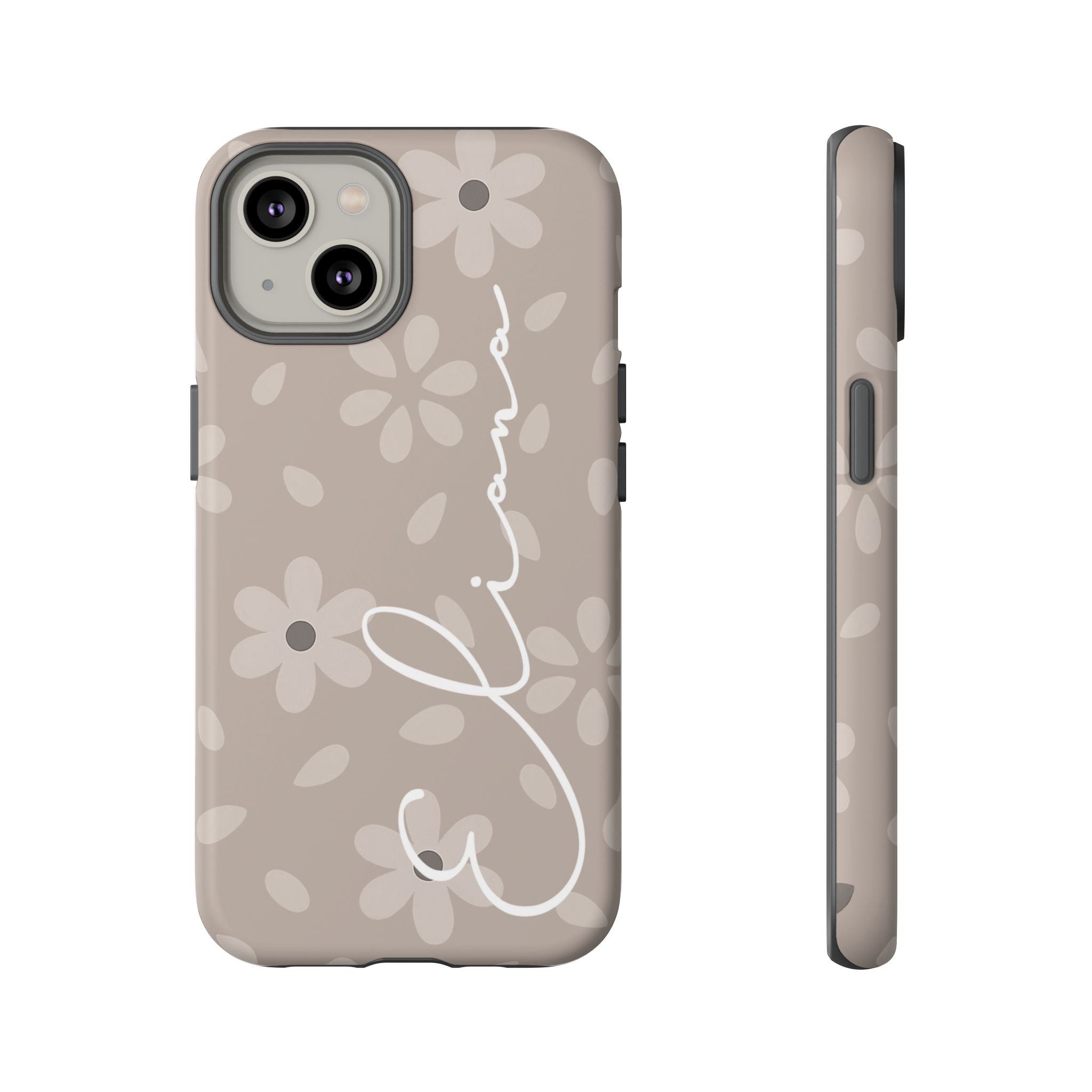 Personalized Floral Phone Case – Petal & Linen