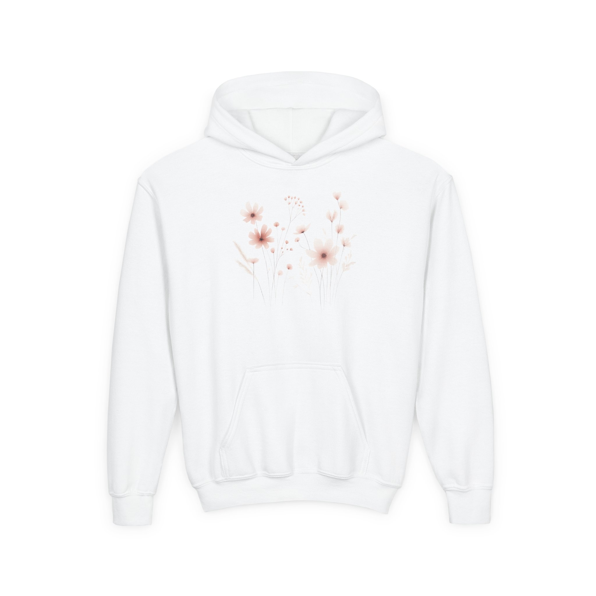 Blush Wildflower Youth Hoodie