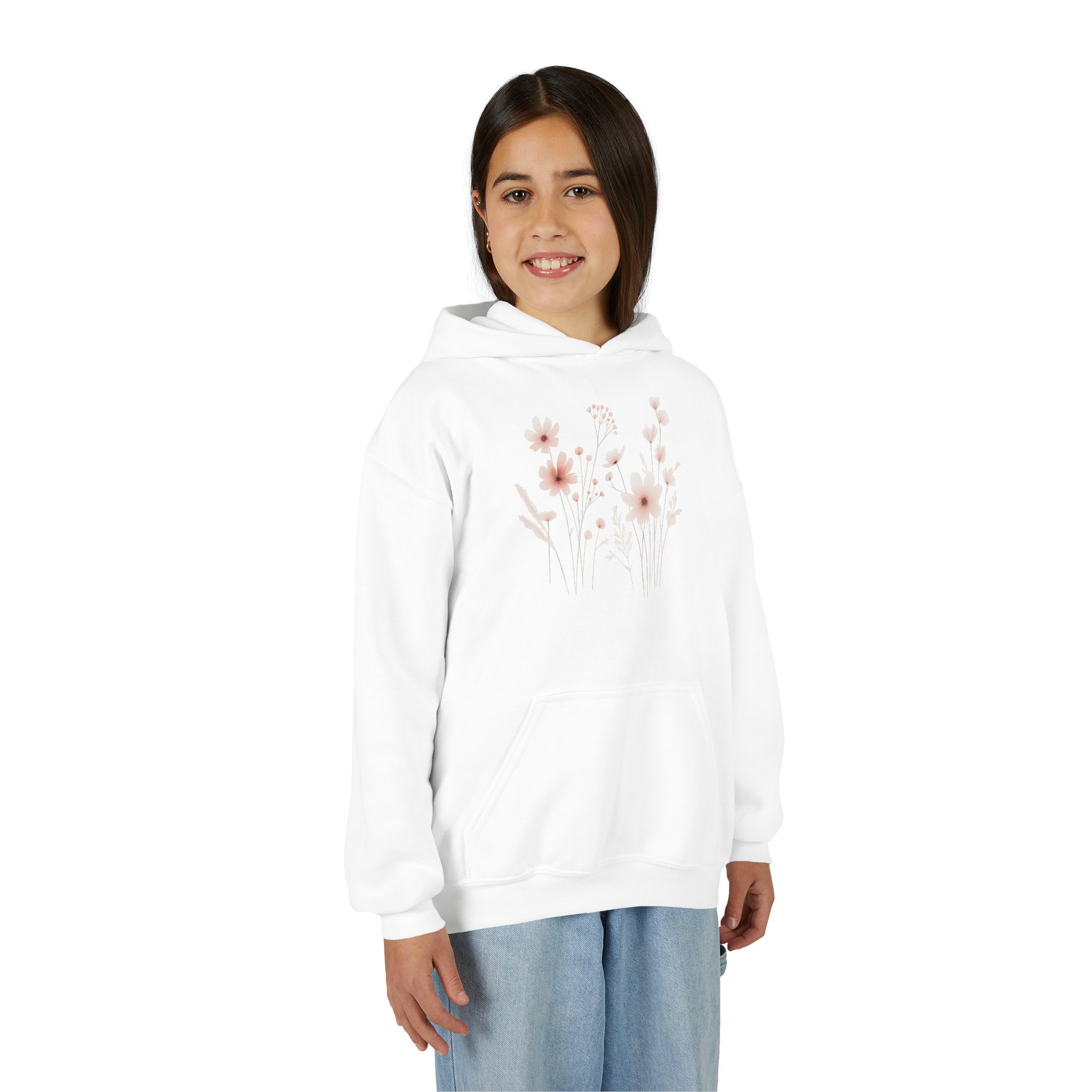 Blush Wildflower Youth Hoodie