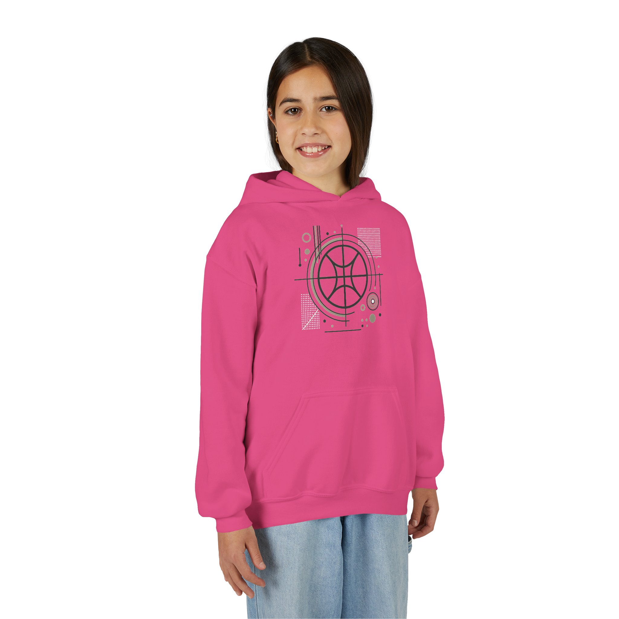 Geo Basketball Youth Hoodie