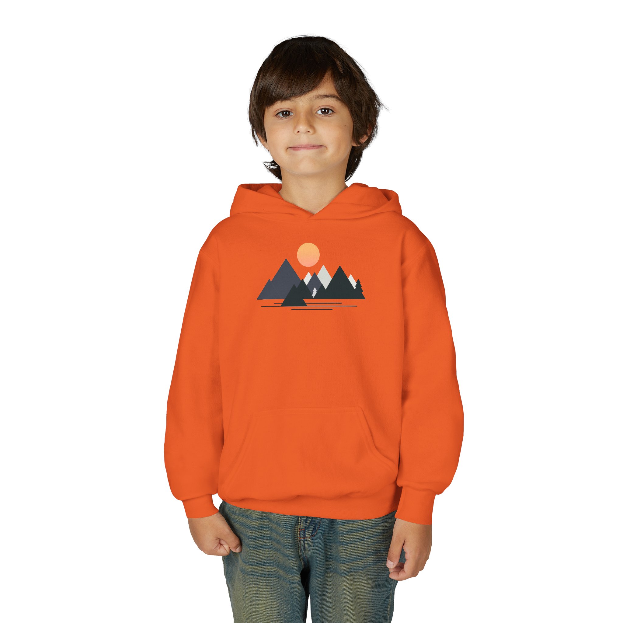 Geo Mountain Youth Hoodie