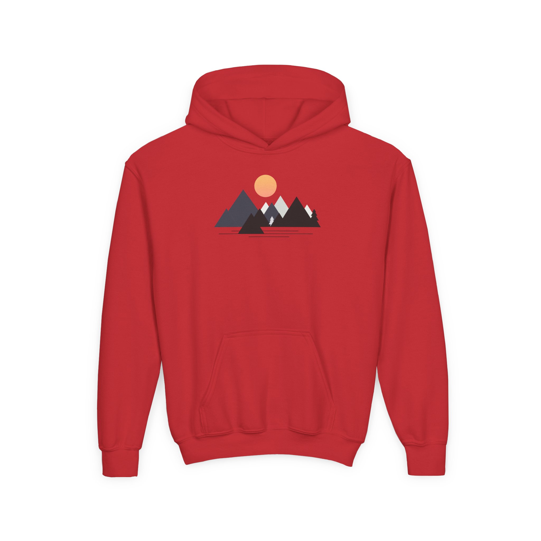 Geo Mountain Youth Hoodie